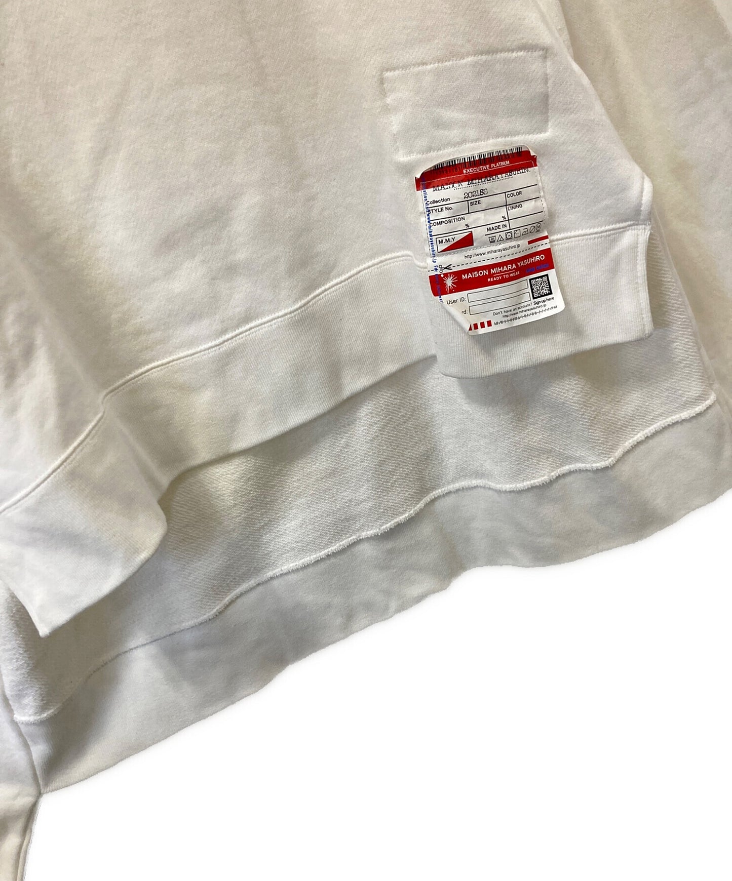 [Pre-owned] Maison MIHARA YASUHIRO Cropped Deformed Faux Sleeve Sweatshirt B06PO561