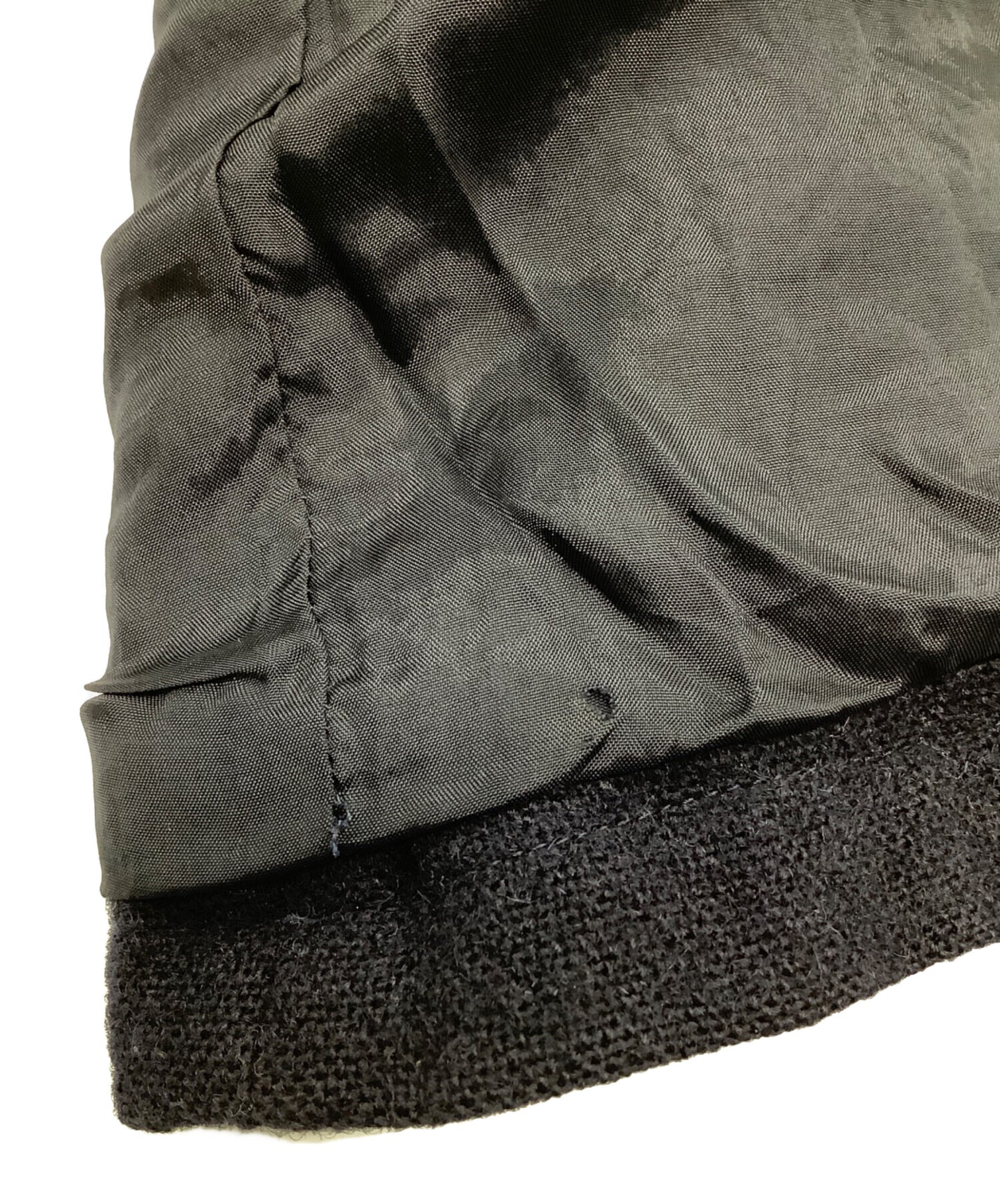 [Pre-owned] COMME des GARCONS COMME des GARCONS Shrunken Flower Collarless Wool Jacket W5J017