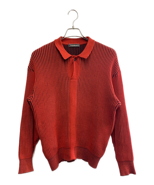 [Pre-owned] ISSEY MIYAKE ISSEY MIYAKE 80's rib-knit polo shirt, brush tag XM07303AT