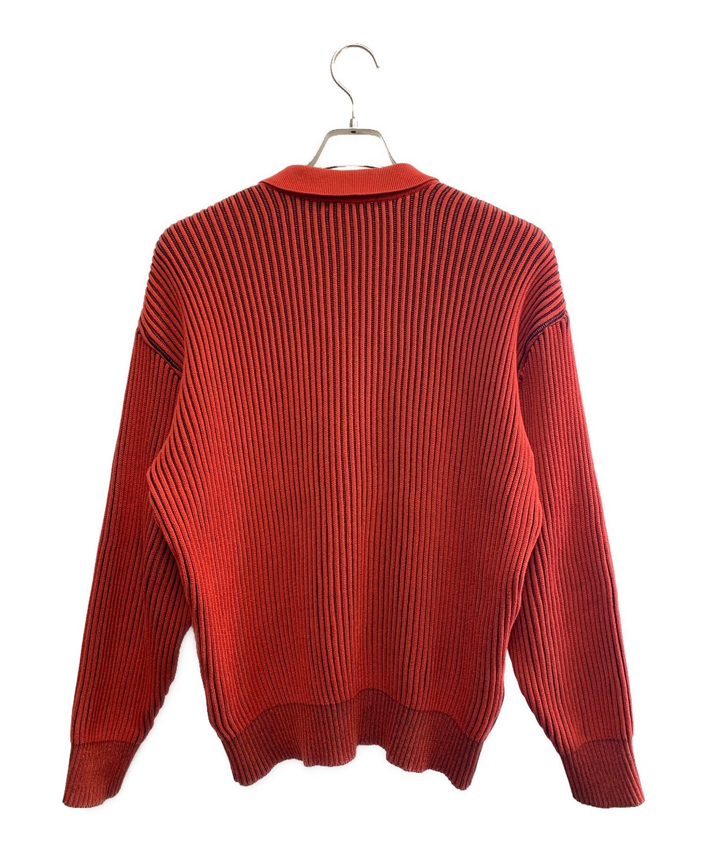 [Pre-owned] ISSEY MIYAKE ISSEY MIYAKE 80's rib-knit polo shirt, brush tag XM07303AT