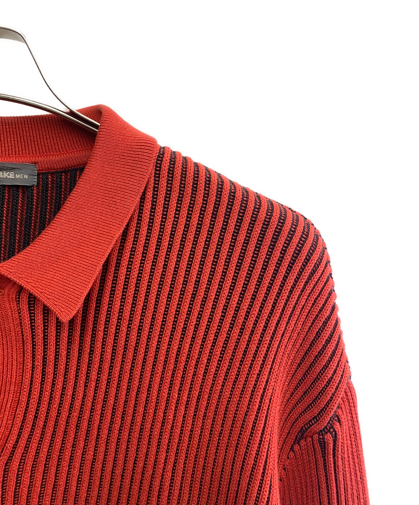 [Pre-owned] ISSEY MIYAKE ISSEY MIYAKE 80's rib-knit polo shirt, brush tag XM07303AT