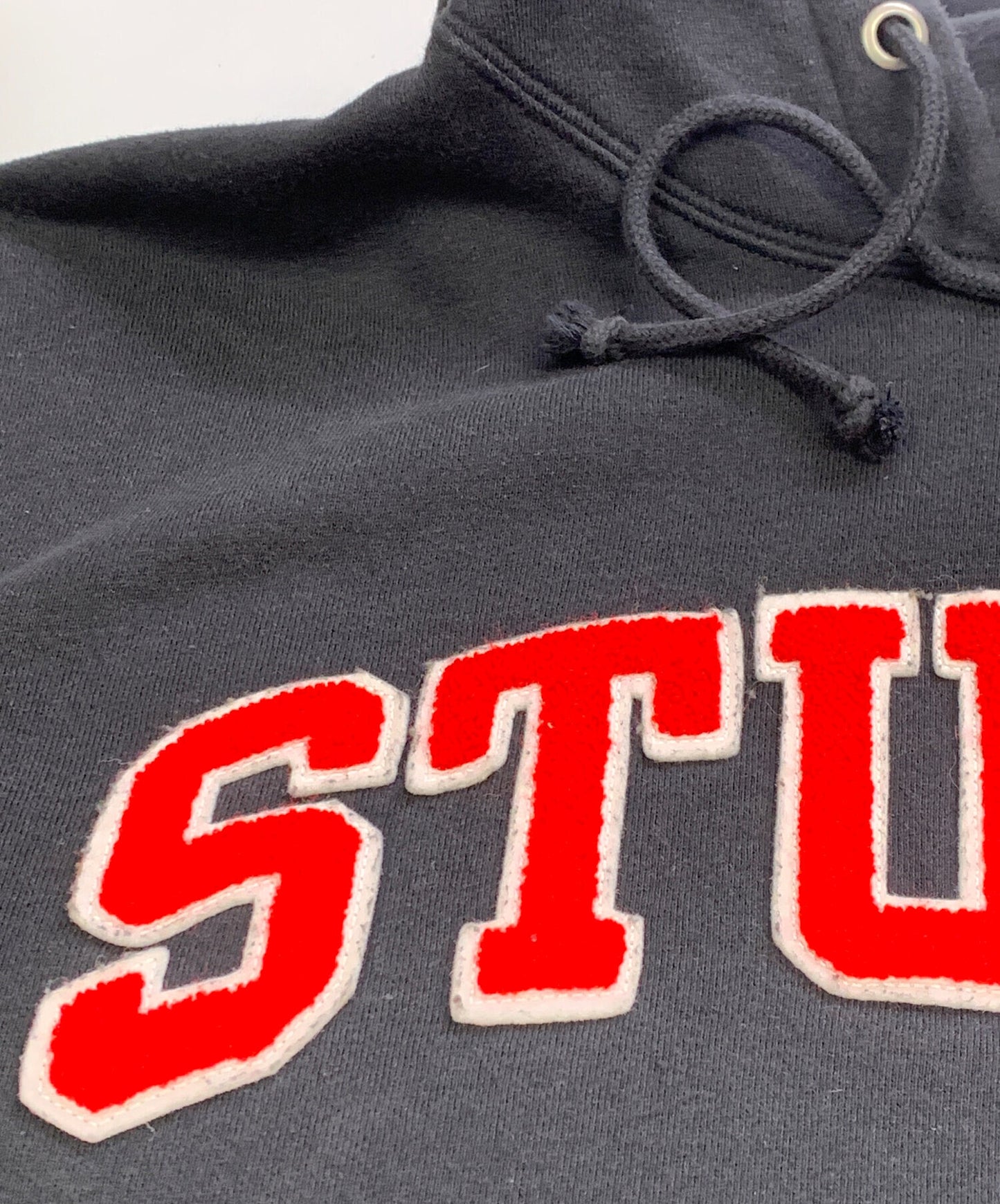 [Pre-owned] stussy Stussy Black and Red Hoodie