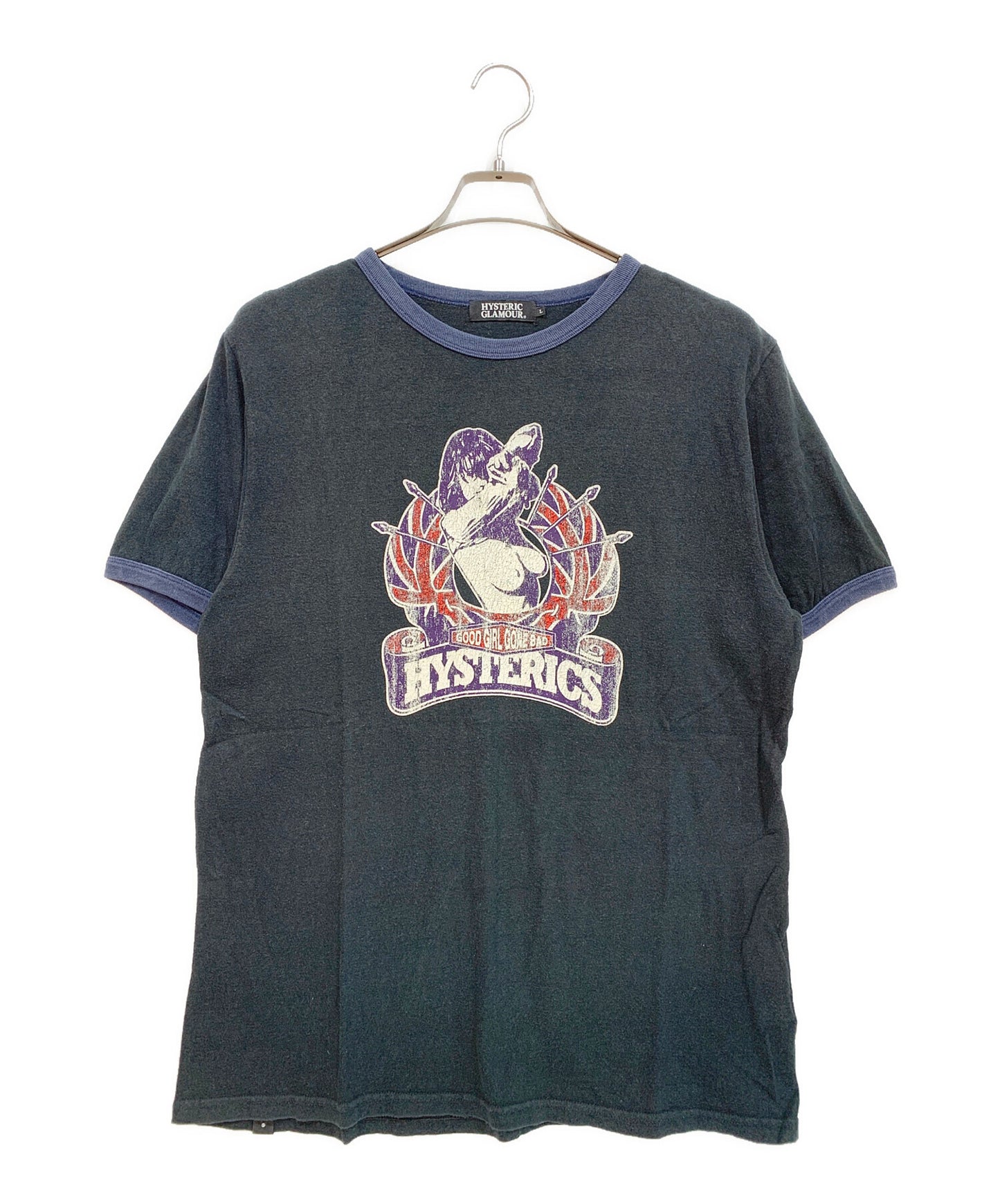 [Pre-owned] Hysteric Glamour ringer T-shirt