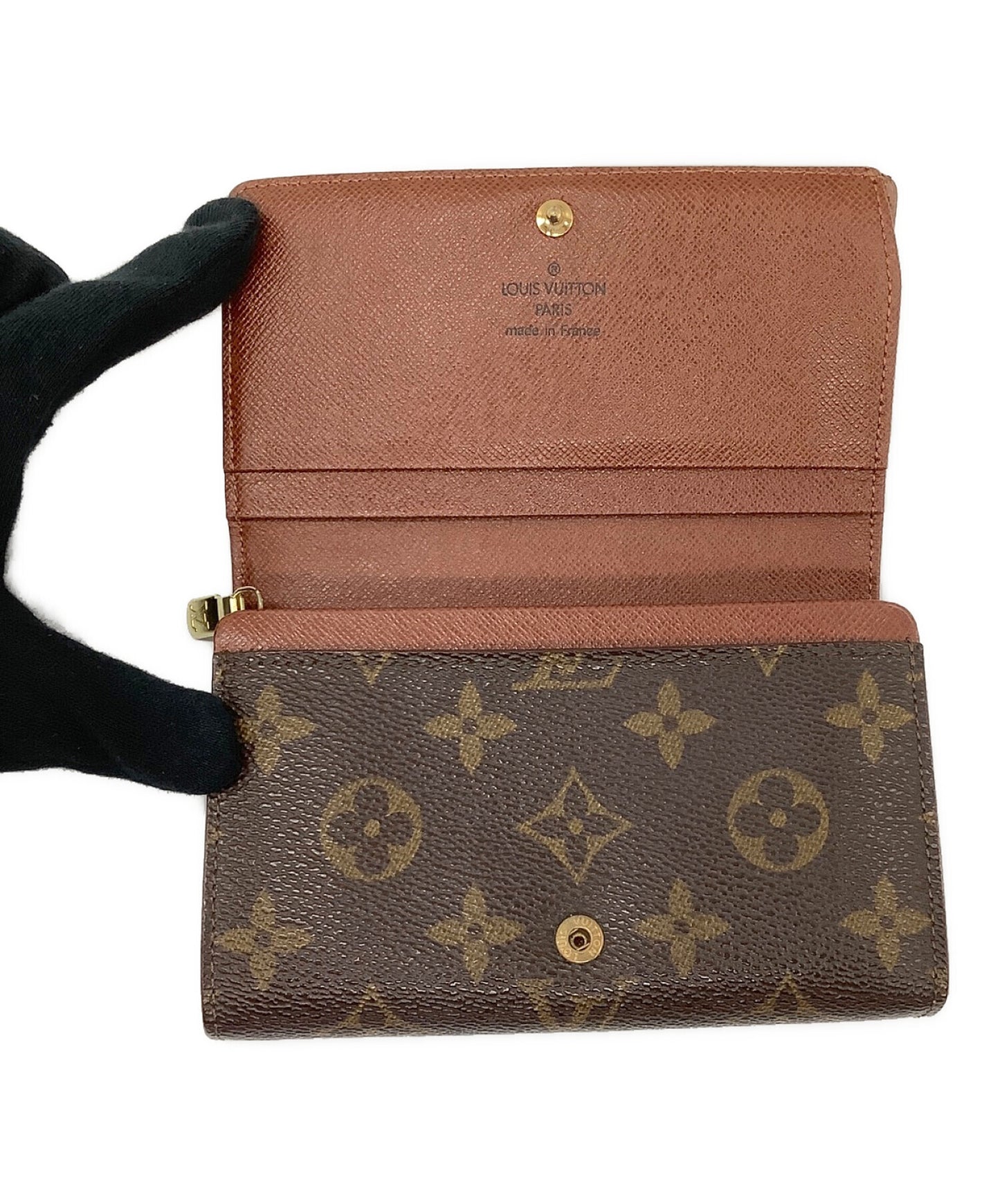 [Pre-owned] LOUIS VUITTON Monogram portmonnaie bière trésor wallet with two compartments M61730