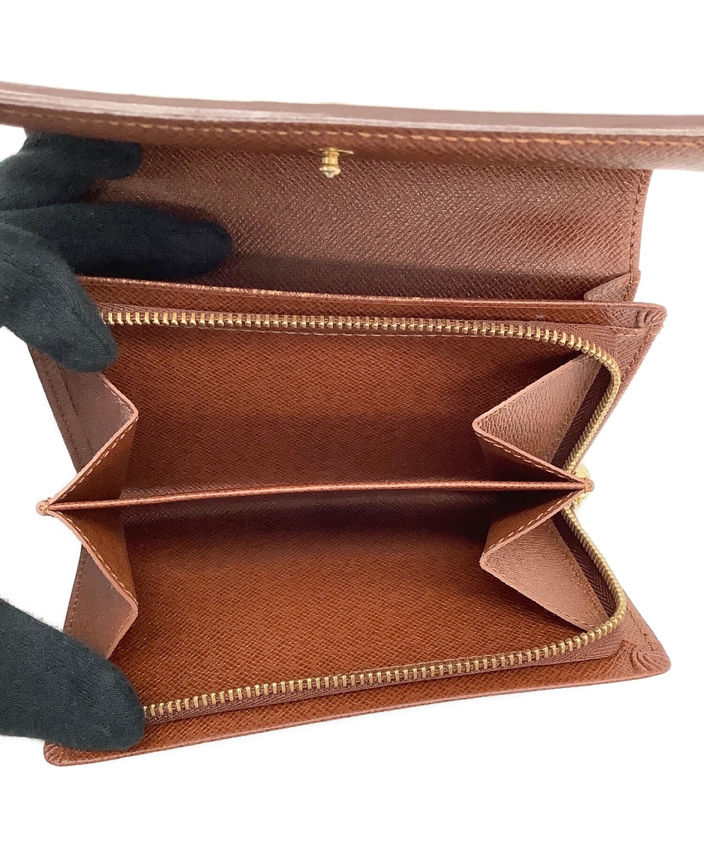 [Pre-owned] LOUIS VUITTON Monogram portmonnaie bière trésor wallet with two compartments M61730