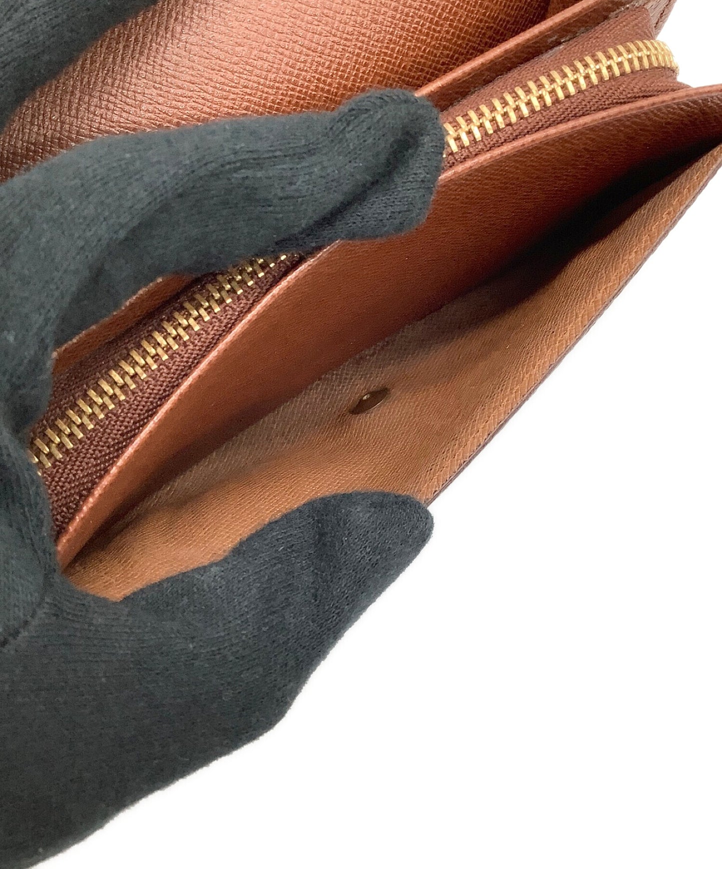 [Pre-owned] LOUIS VUITTON Monogram portmonnaie bière trésor wallet with two compartments M61730