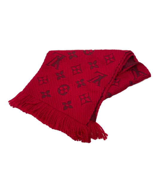 [Pre-owned] LOUIS VUITTON Echalp Logomania Red / Scarf M72432