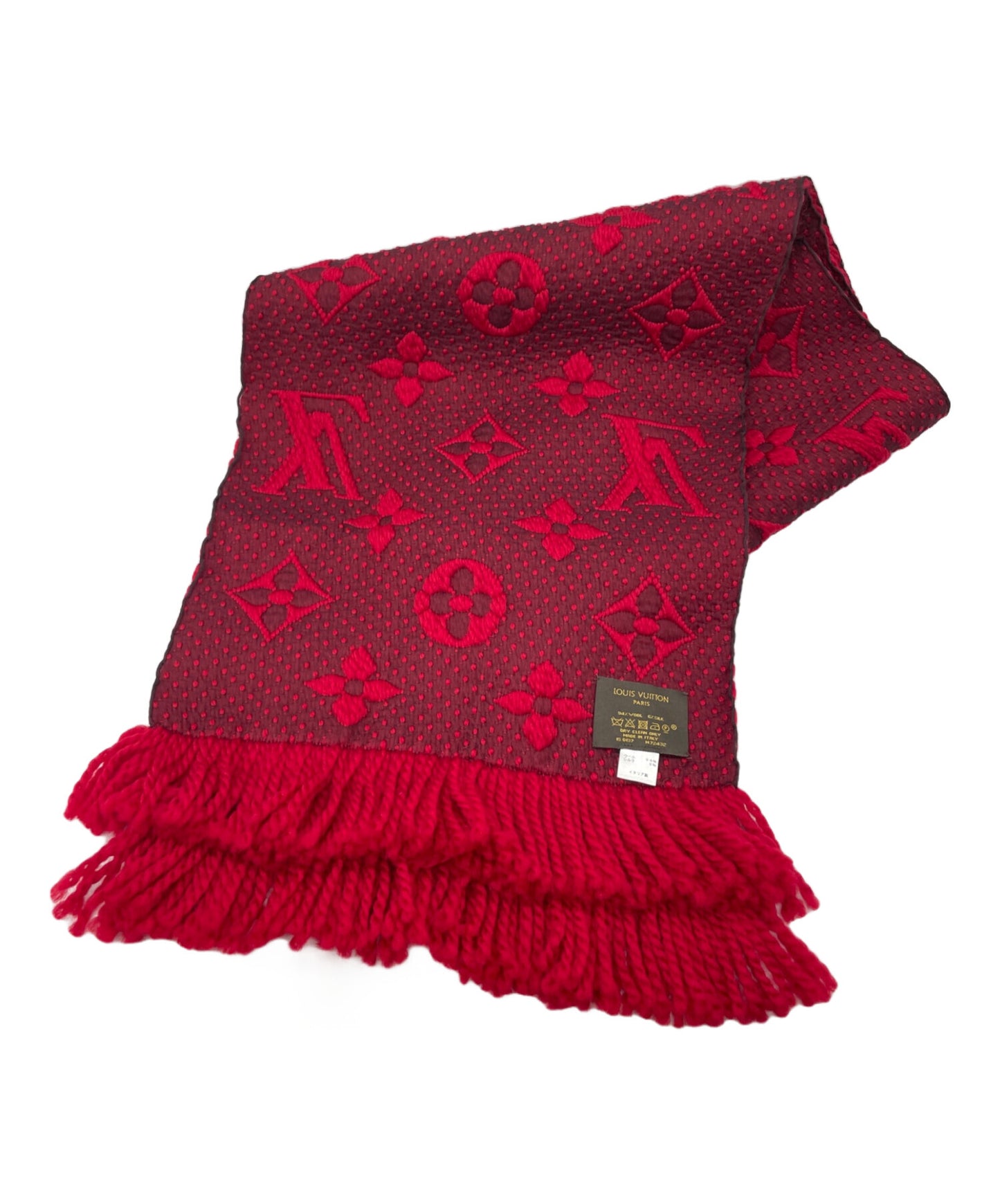 [Pre-owned] LOUIS VUITTON Echalp Logomania Red / Scarf M72432