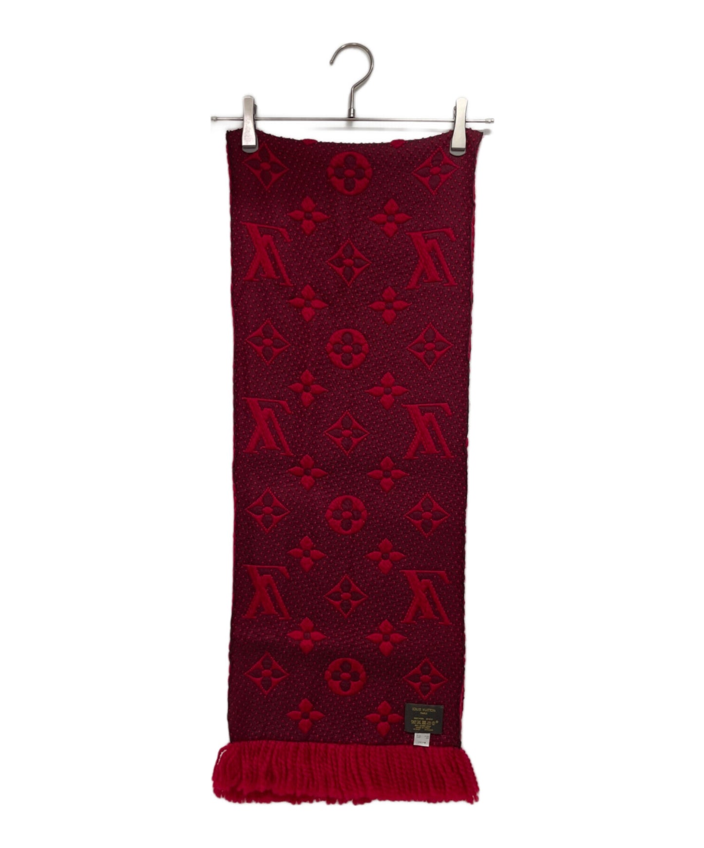 [Pre-owned] LOUIS VUITTON Echalp Logomania Red / Scarf M72432