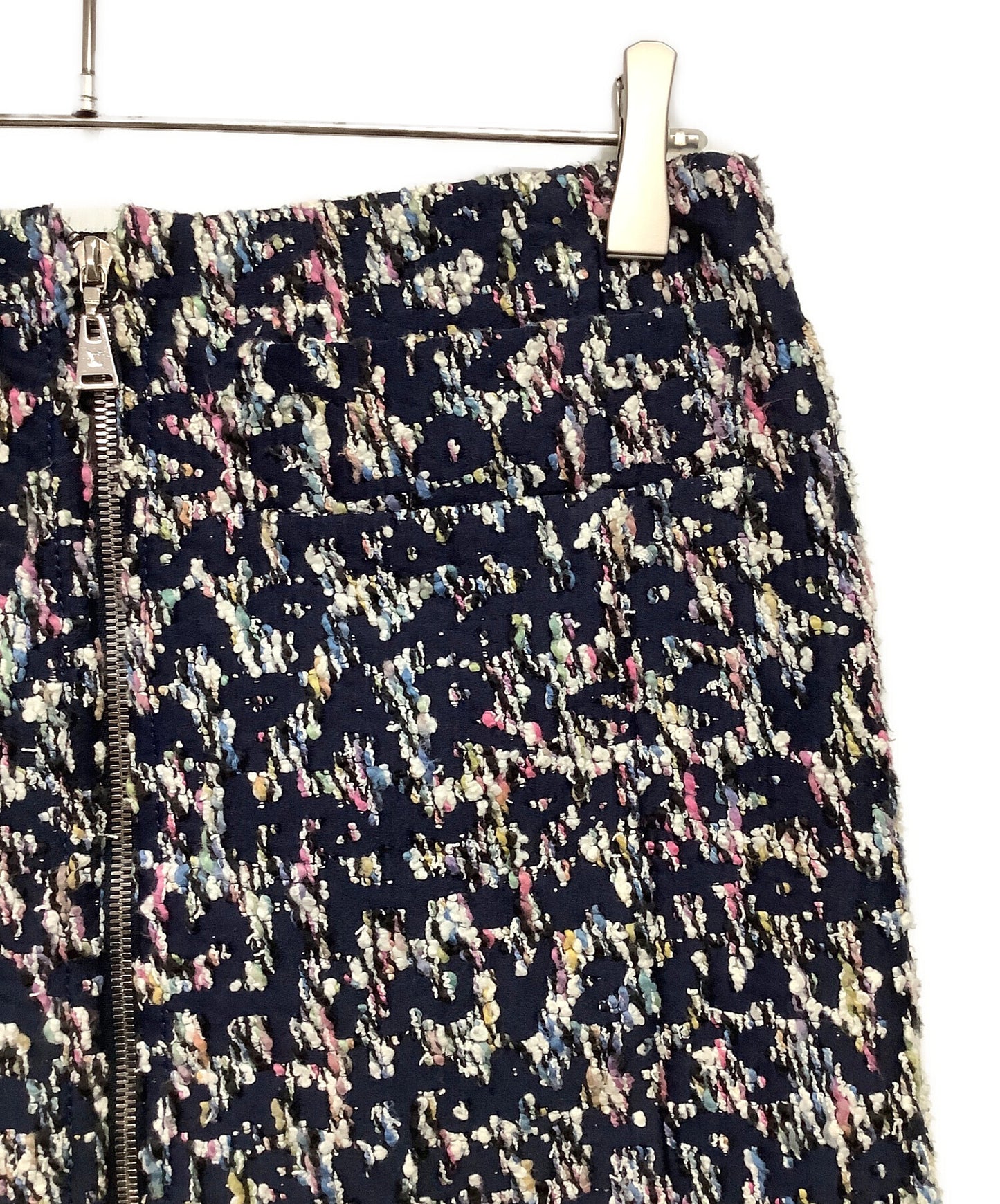 [Pre-owned] LOUIS VUITTON Tweed Front Zip Skirt F6SK06B1H