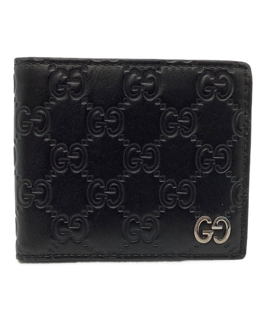[Pre-owned] GUCCI Bifold wallet Guccissima 473916