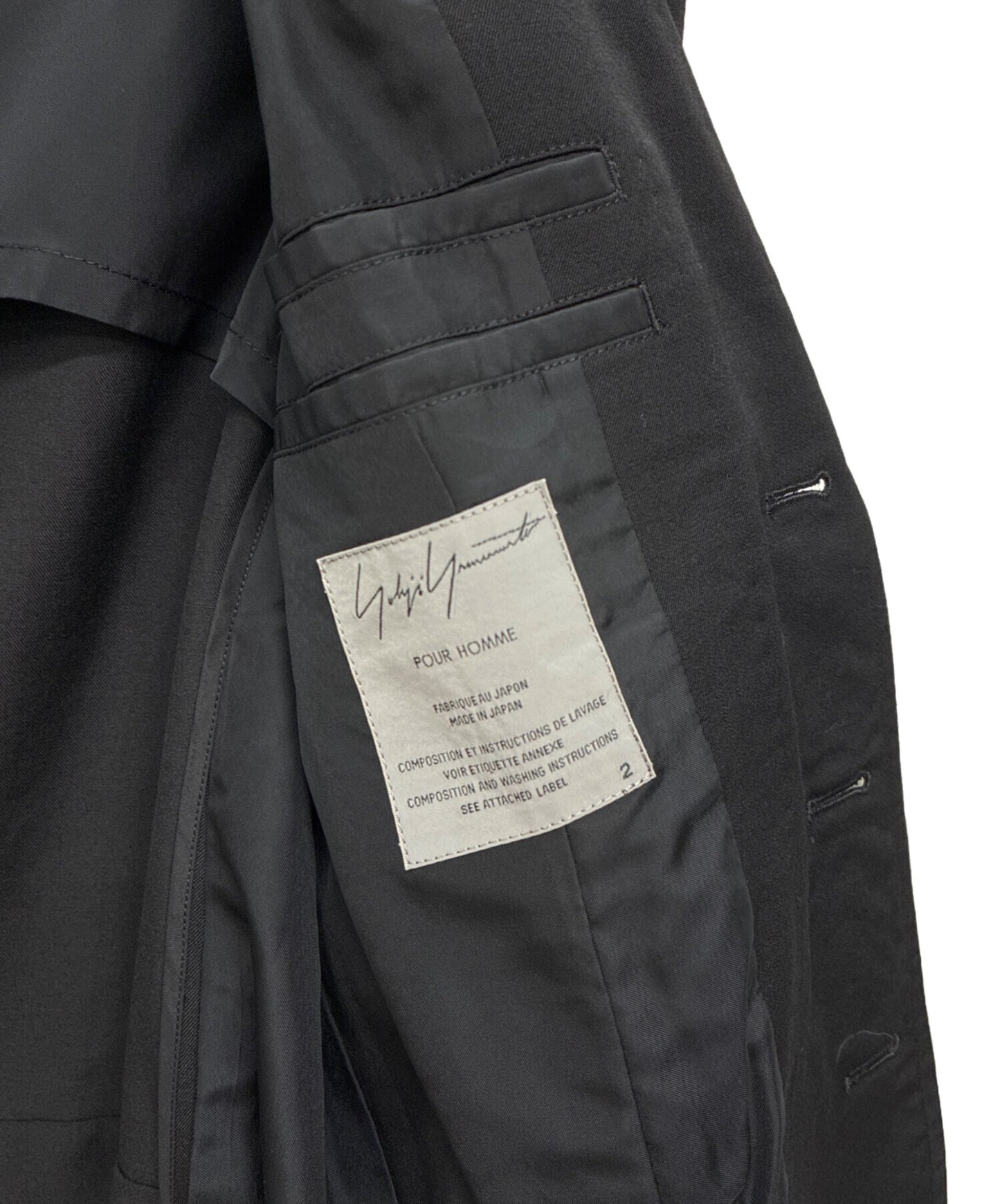 [Pre-owned] Yohji Yamamoto pour homme Peaked lapel 3B jacket HG-J43-100