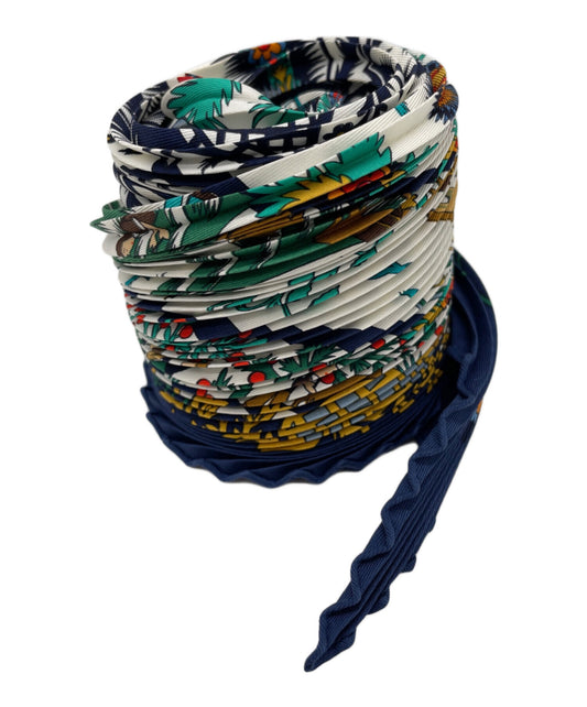 [Pre-owned] HERMES pleated scarf