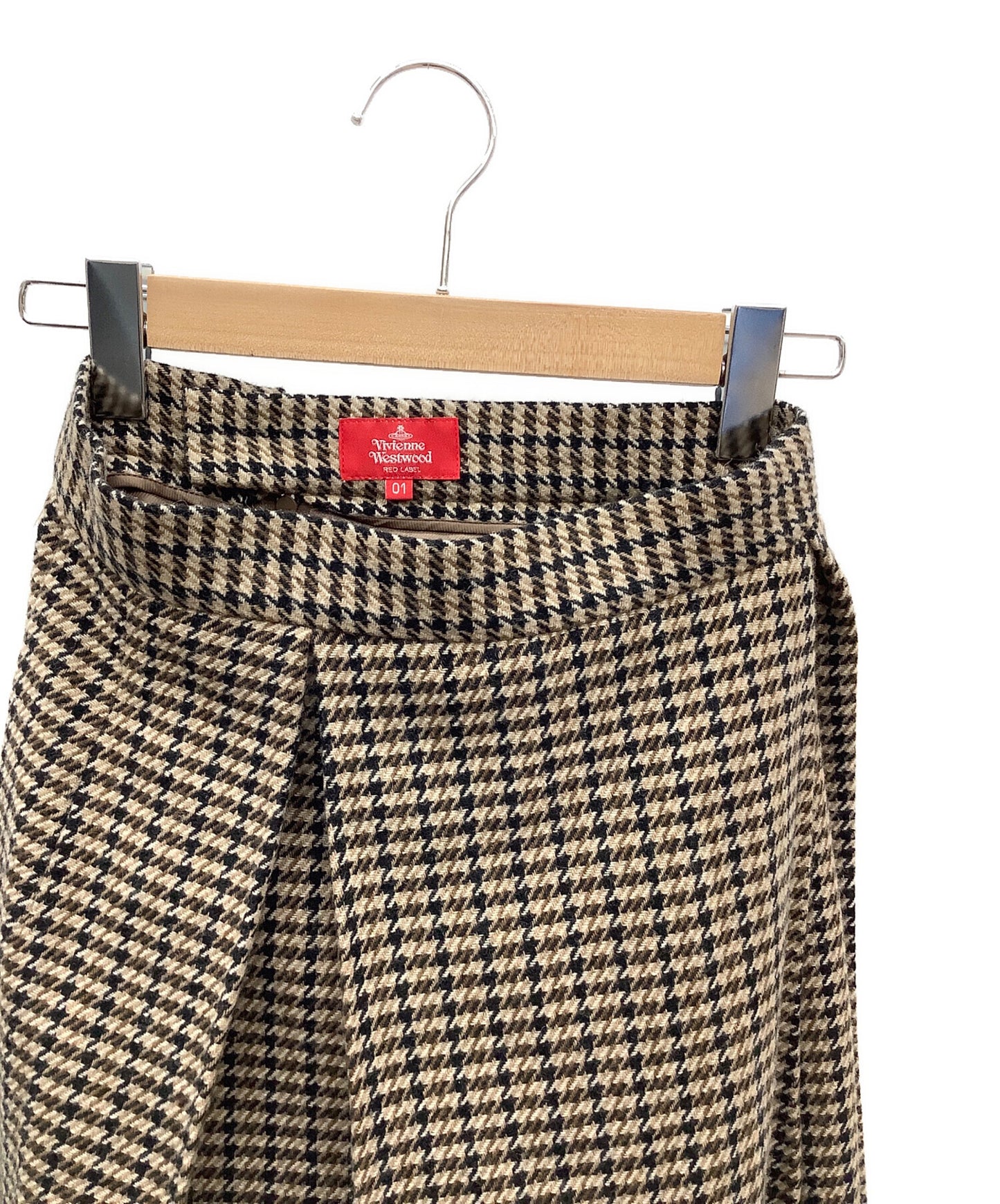 [Pre-owned] Vivienne Westwood RED LABEL Staggered plaid skirt 17-12-722003