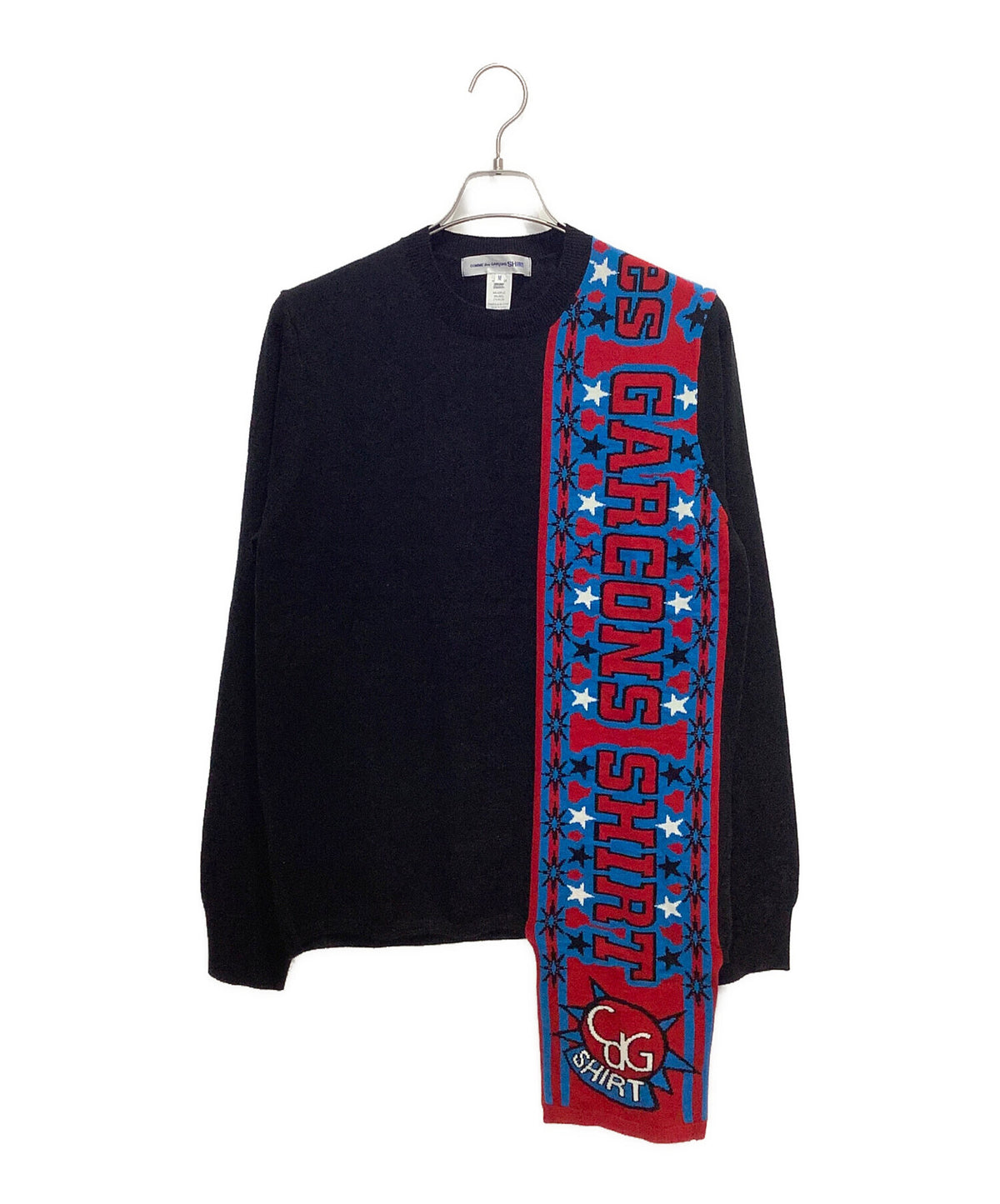[Pre-owned] COMME des GARCONS SHIRT Knit Football Scarf FP-N004