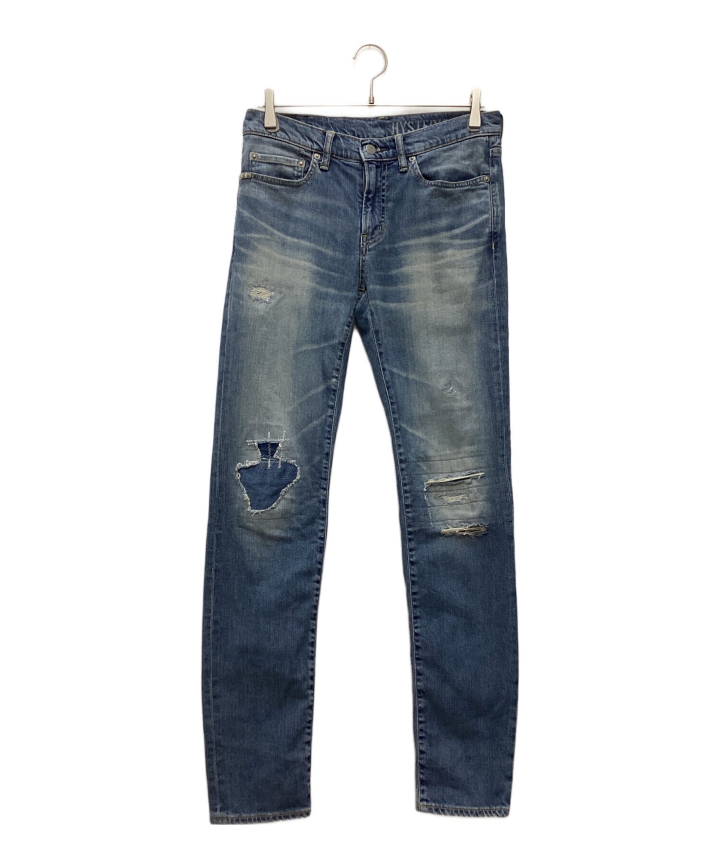 [Pre-owned] Hysteric Glamour Damaged denim pants 02231AP02