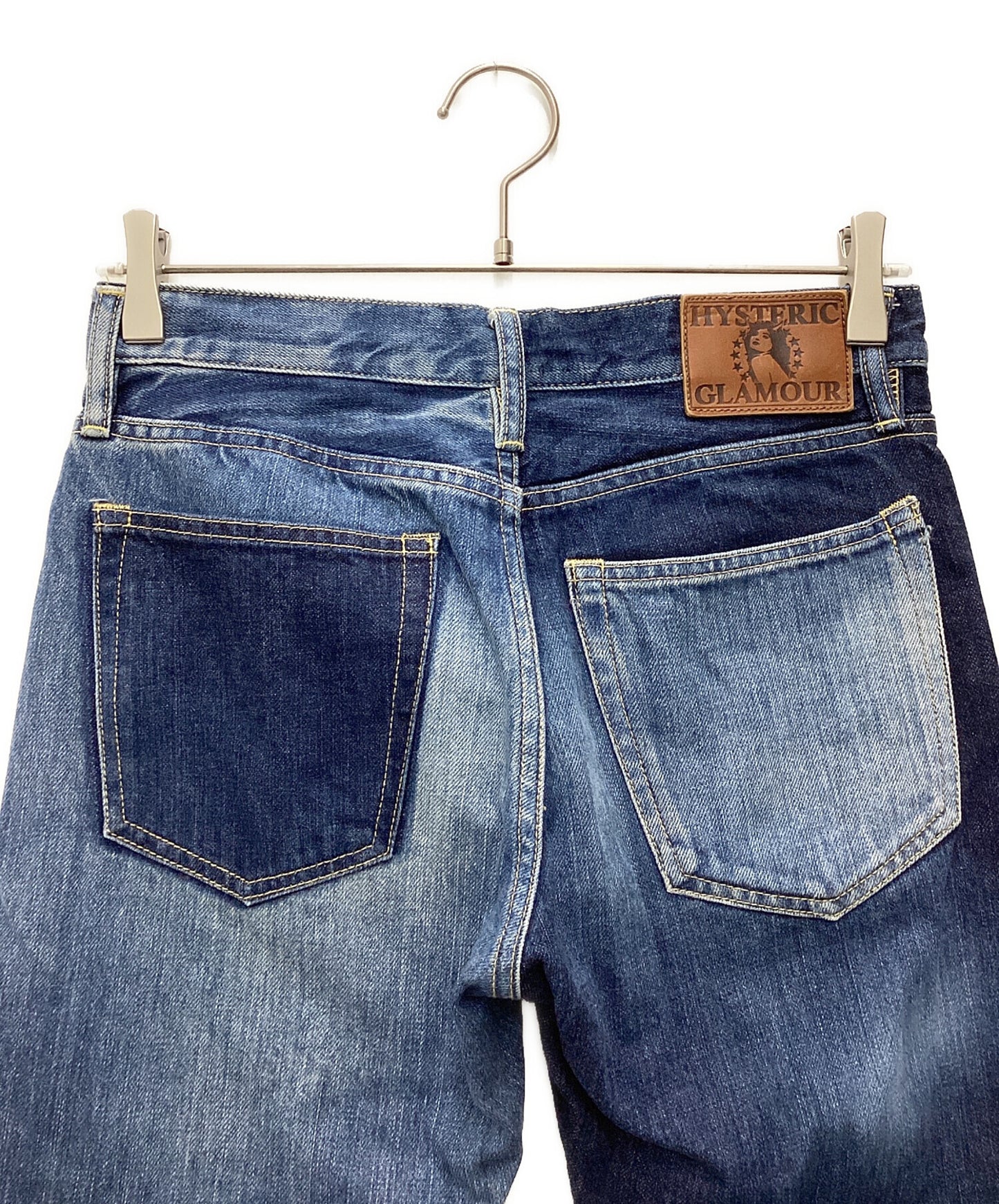 [Pre-owned] Hysteric Glamour HRLR Processed Denim Slim Straight 0241AP12