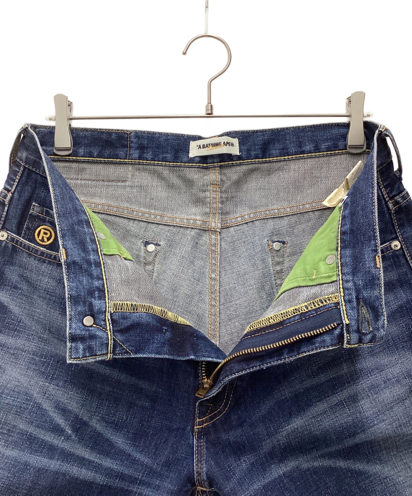 [Pre-owned] A BATHING APE denim shorts