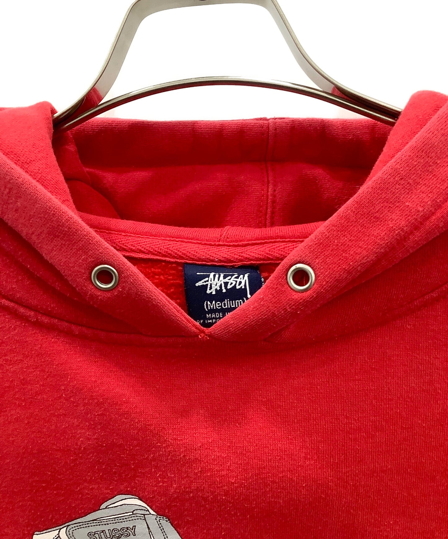 [Pre-owned] stussy stussy 90s-00s old stussy Air force1 print pullover hoodie