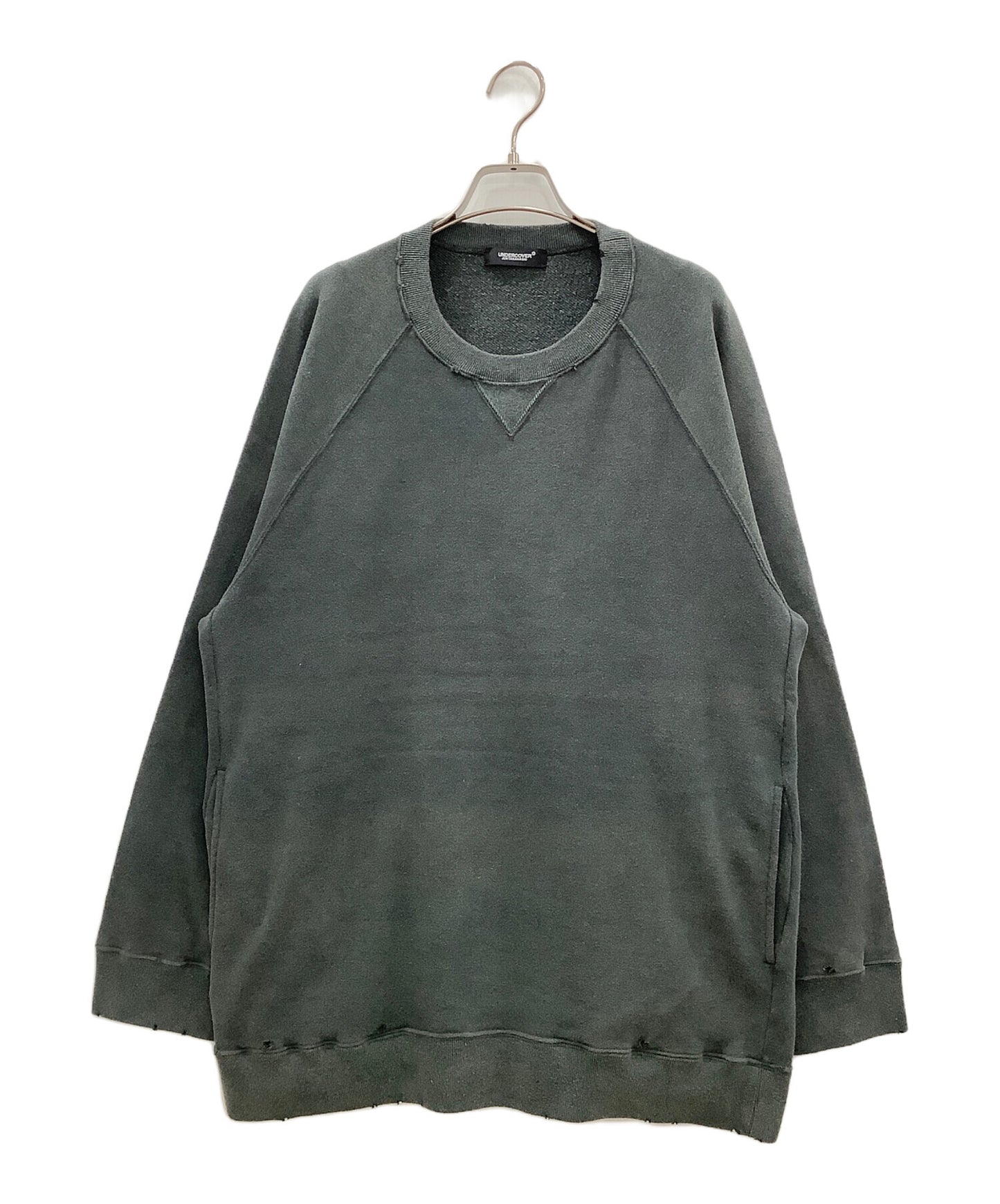 [Pre-owned] UNDERCOVER Wide Sweatshirt UNDERCOVER Green UC1A4802 Rags UC1A4802