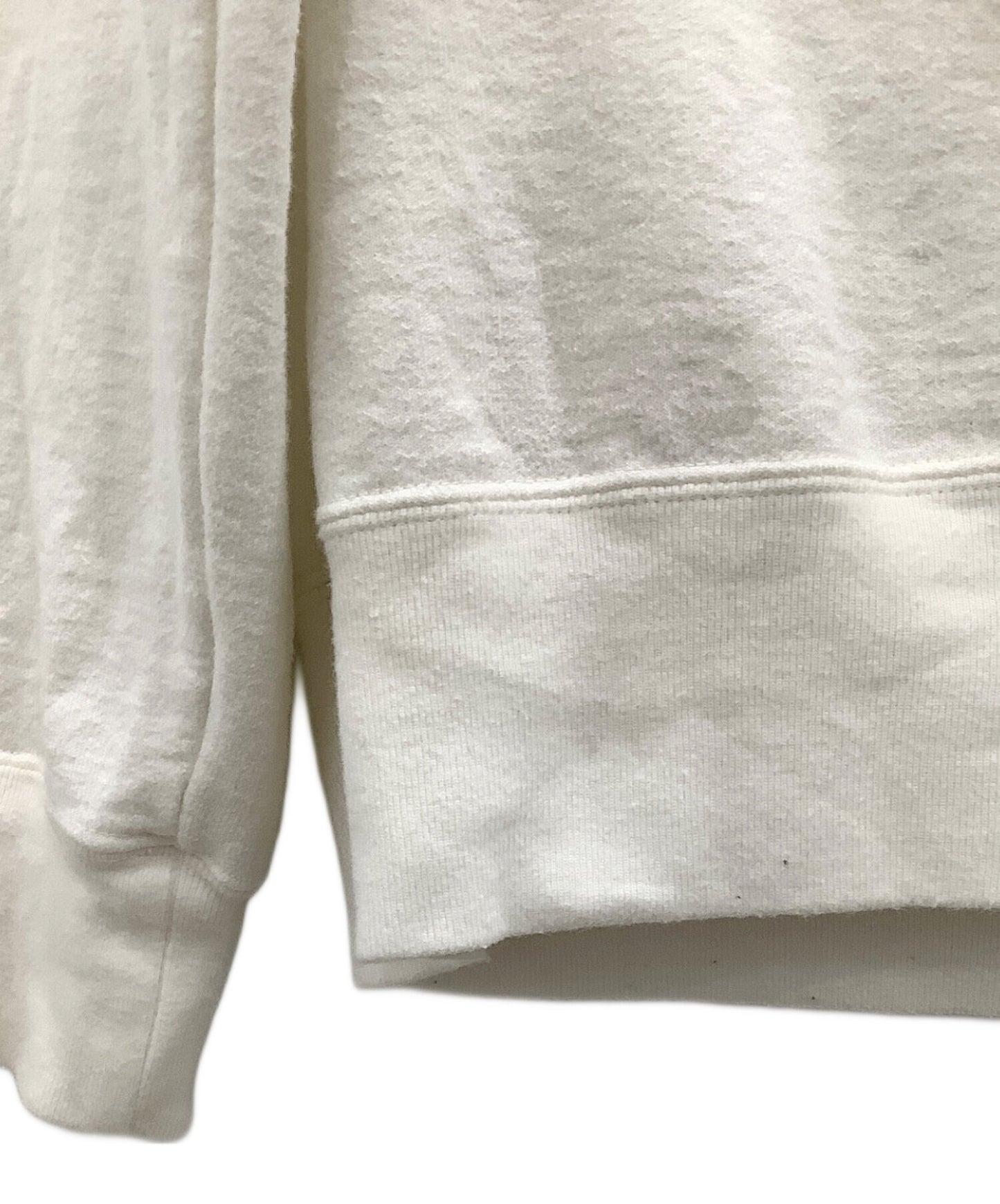 [Pre-owned] Hysteric Glamour Pullover Hoodie Hysteric Glamour White with furballs on cuffs SMOKING GIRL Hoodie 02231CF02