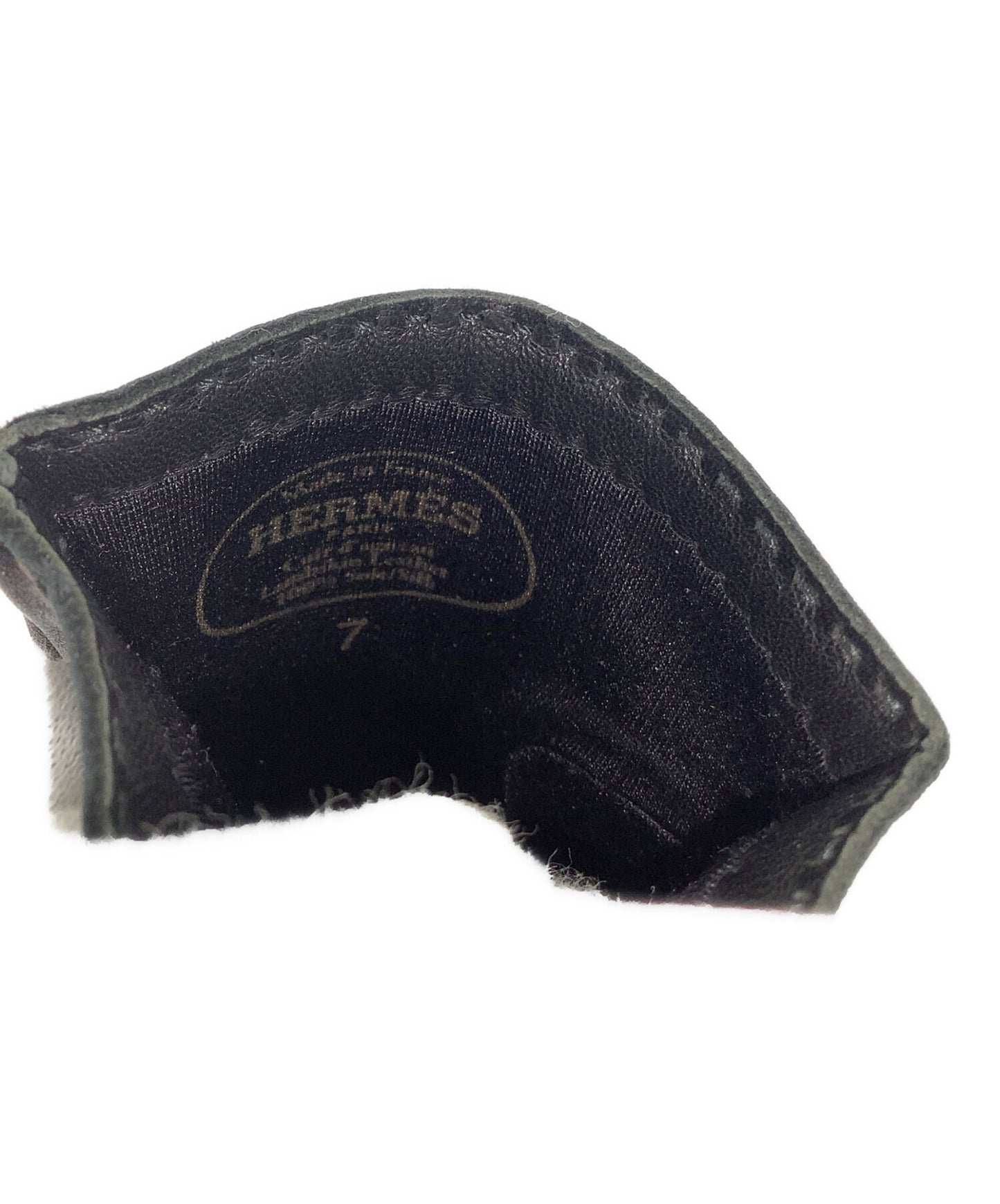 [Pre-owned] HERMES Leather gloves HERMES lambskin black