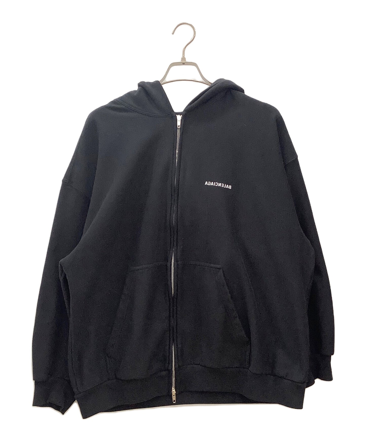 [Pre-owned] BALENCIAGA Mirror Logo Zip Hoodie BALENCIAGA 720424 TNVR3 2022 @ Π 720424 TNVR3