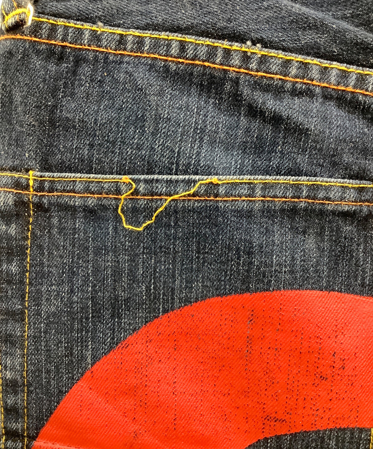 [Pre-owned] EVISU Denim half pants EVISU Men's Indigo 2001 Big Seagull