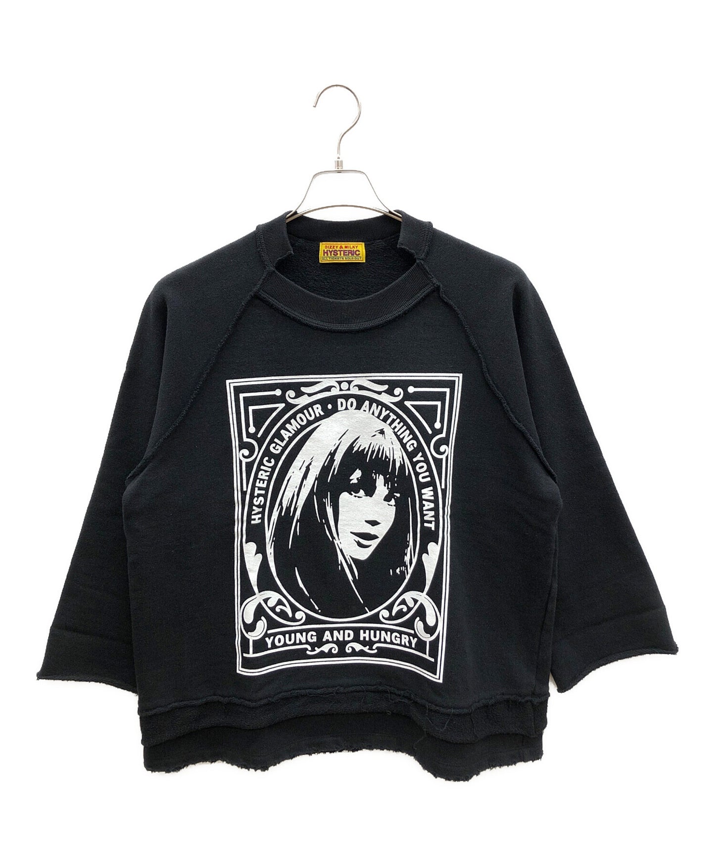 [Pre-owned] Hysteric Glamour PAINTING GIRL Oversized Sweatshirt 22AW 01223CS09