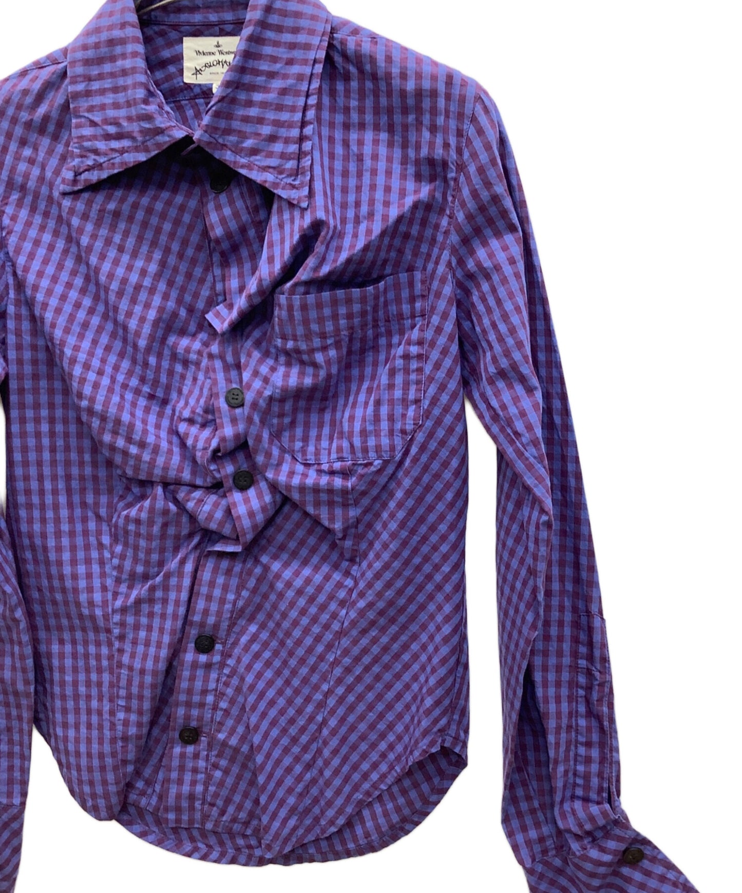 [Pre-owned] Vivienne Westwood ANGLOMANIA Back print shaped blouse