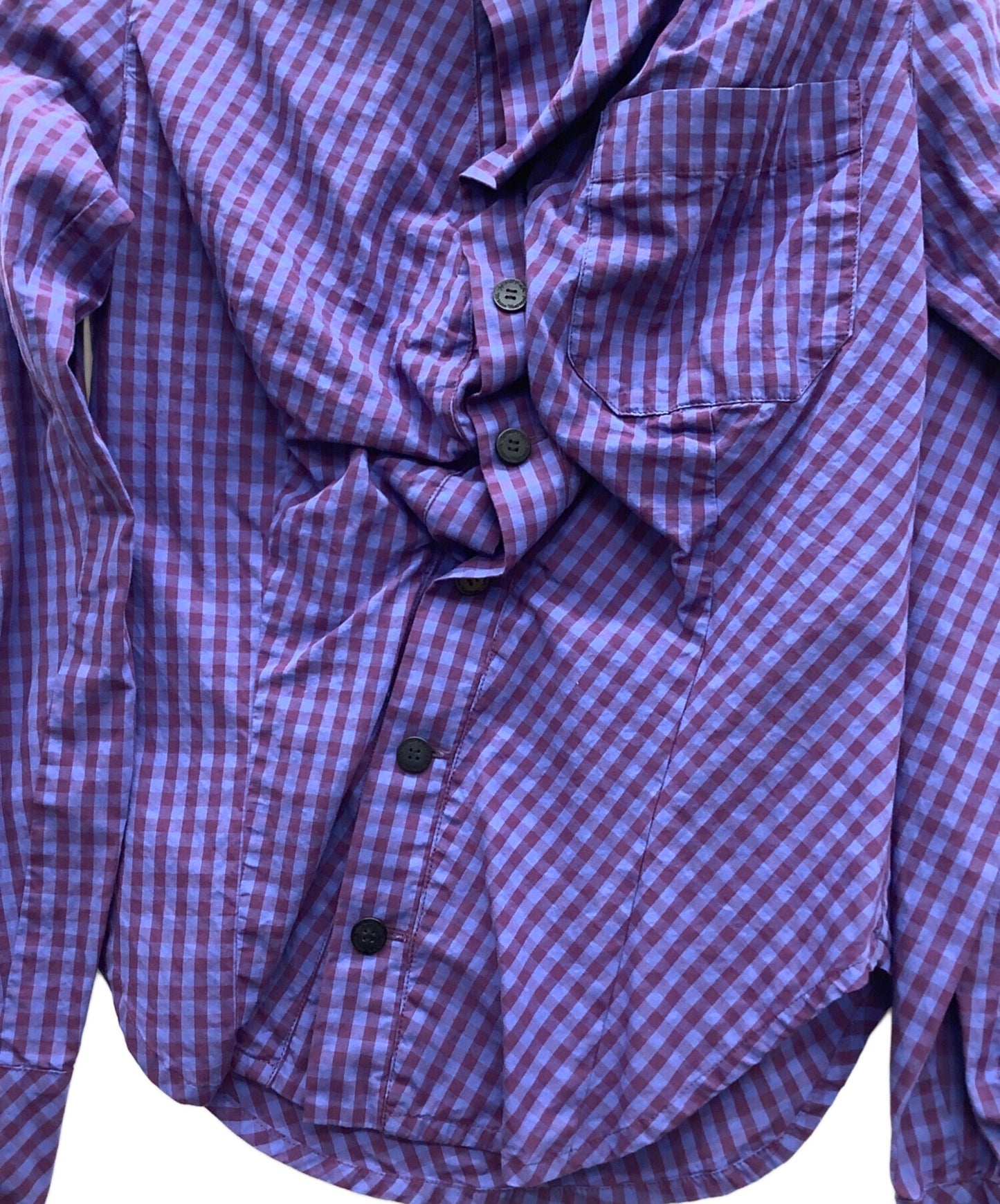 [Pre-owned] Vivienne Westwood ANGLOMANIA Back print shaped blouse