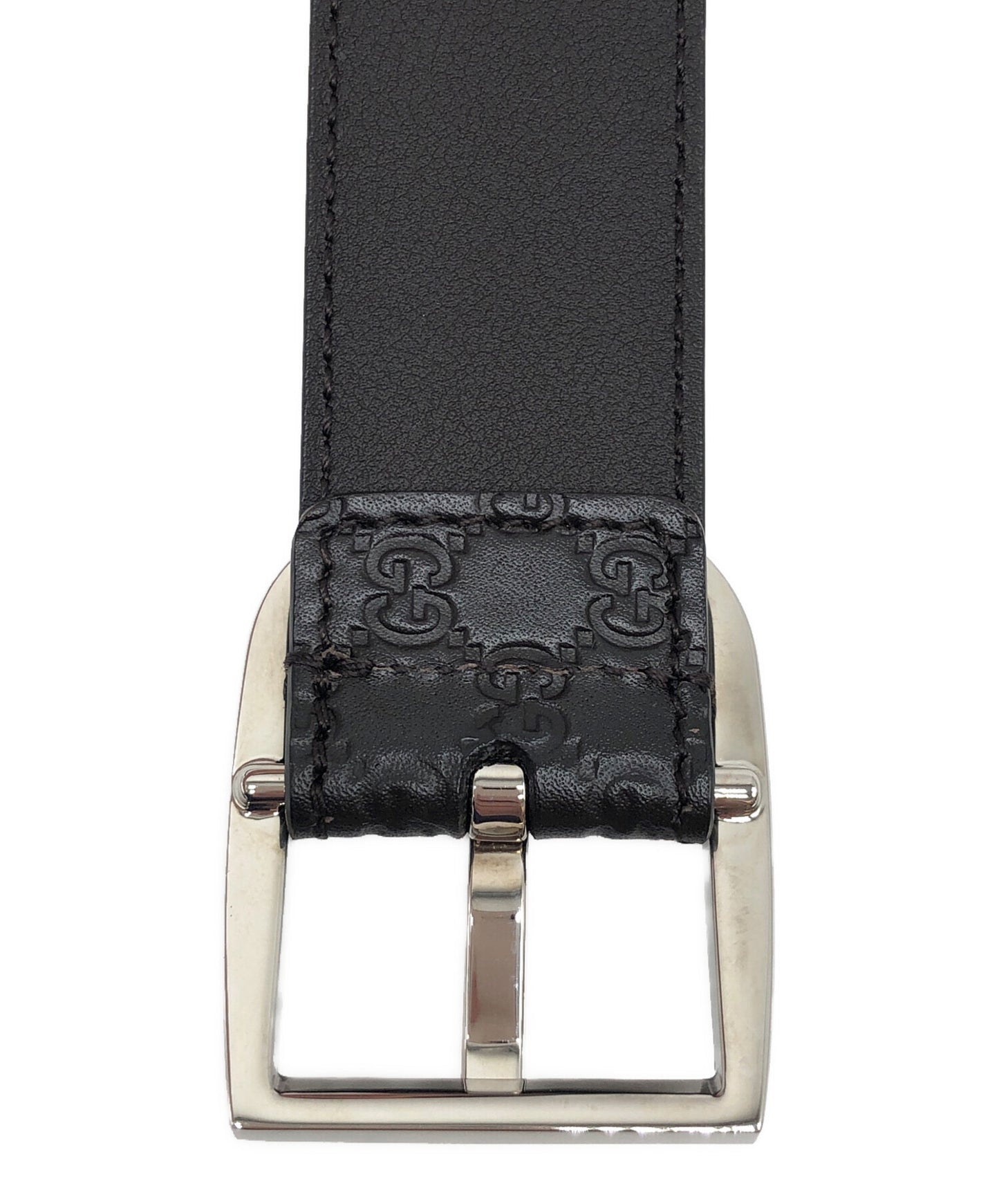 [Pre-owned] GUCCI Belt, micro-engraved with G. 510309 BMJ0N