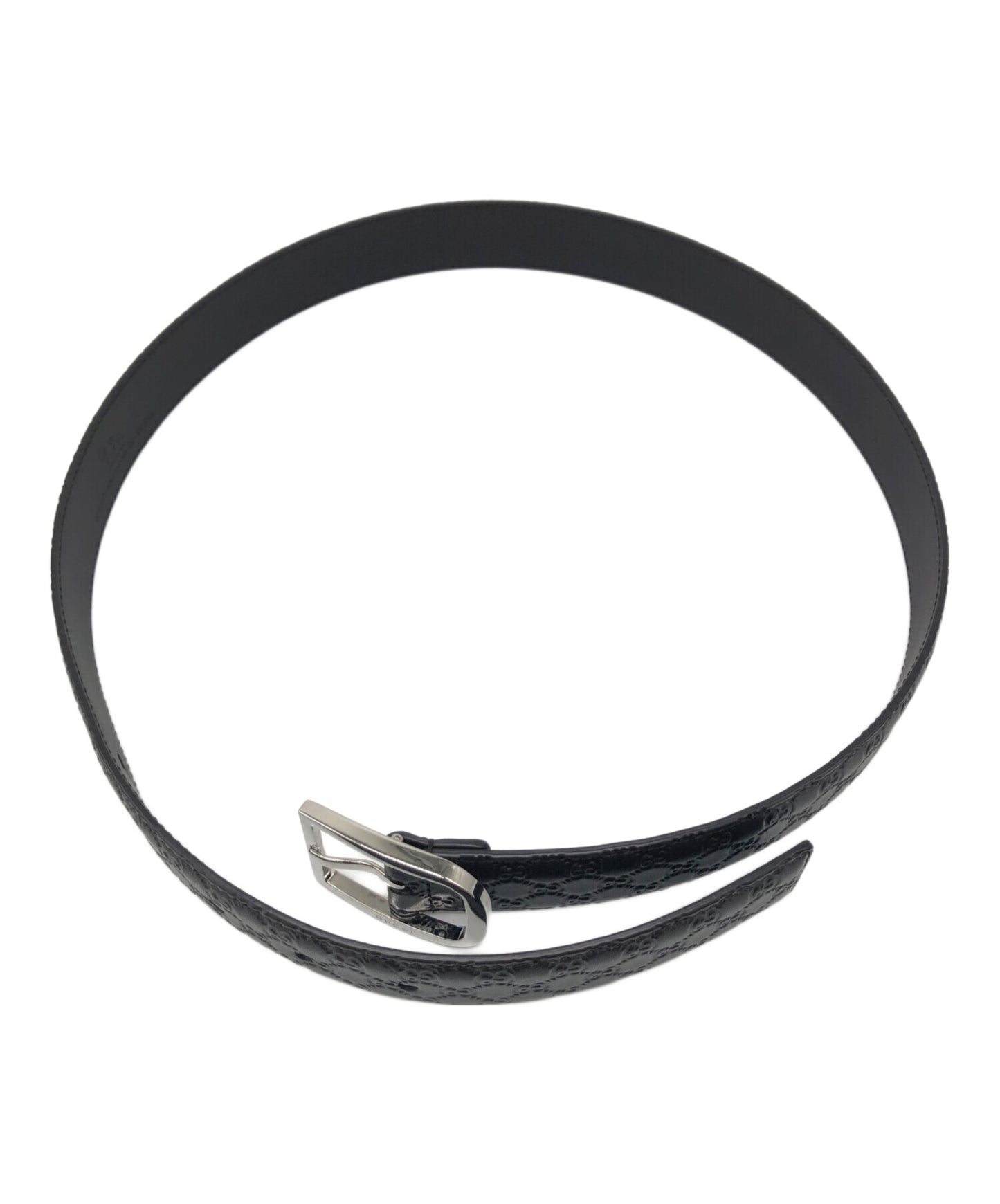 [Pre-owned] GUCCI Belt, micro-engraved with G. 510309 BMJ0N