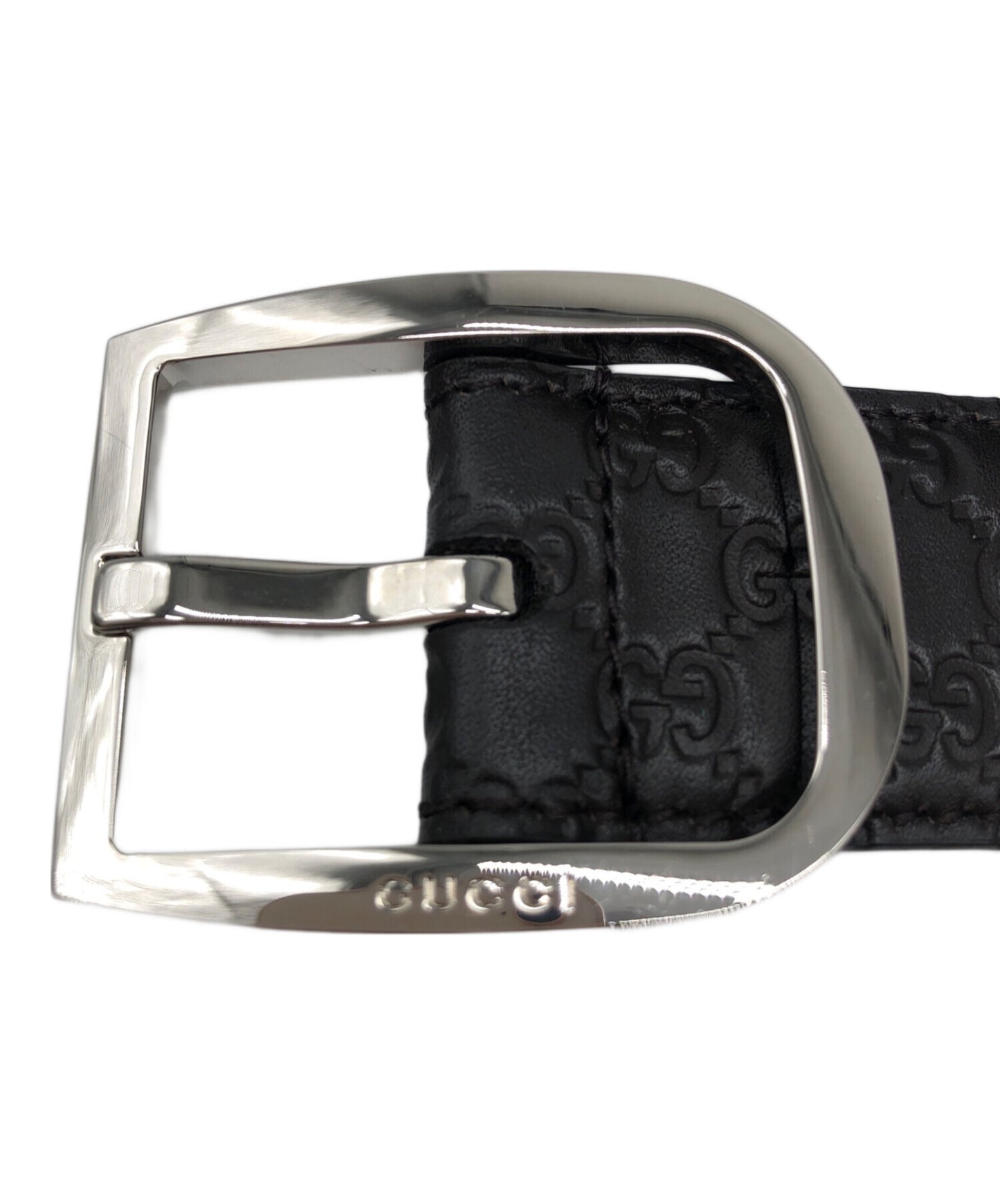 [Pre-owned] GUCCI Belt, micro-engraved with G. 510309 BMJ0N