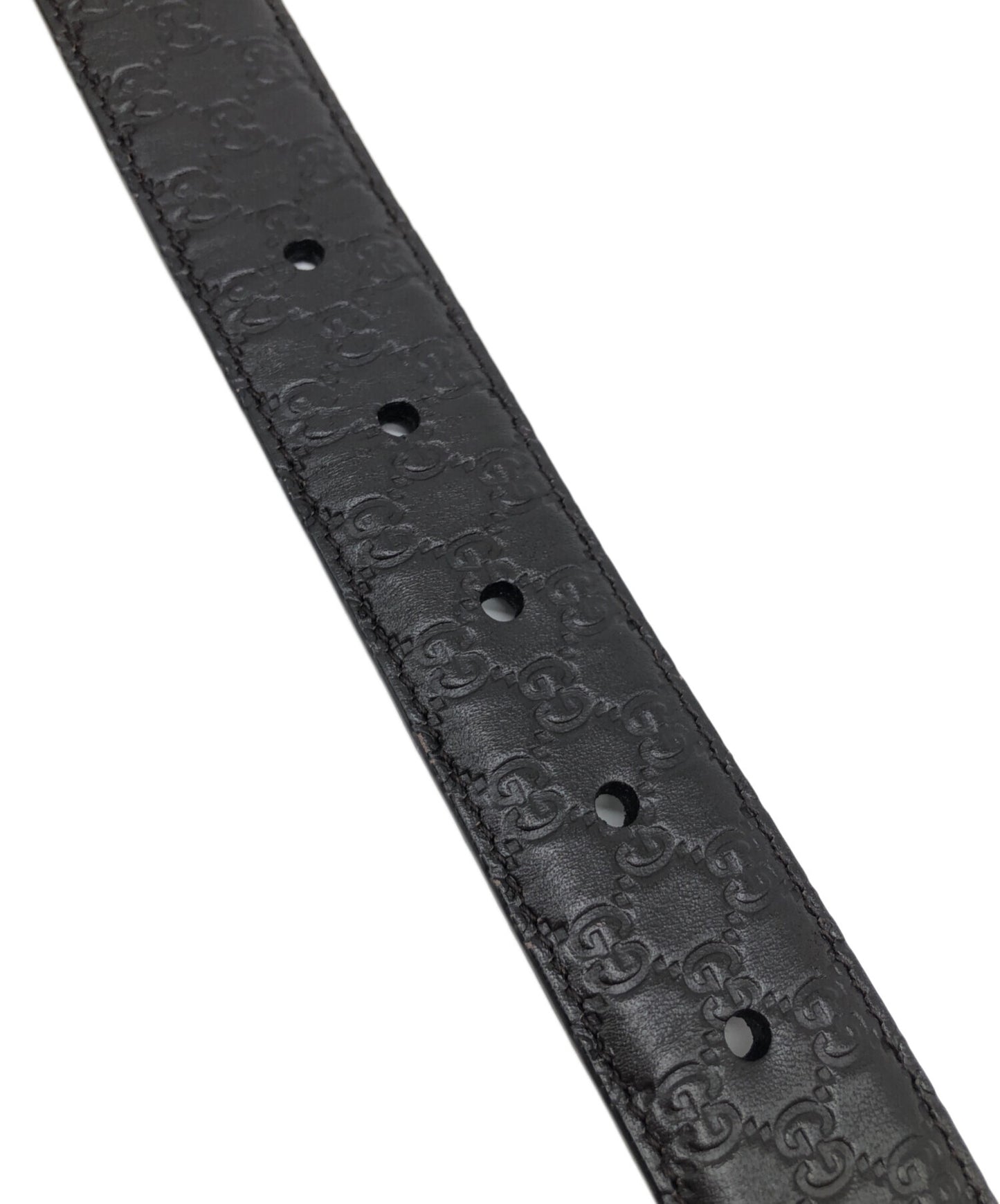 [Pre-owned] GUCCI Belt, micro-engraved with G. 510309 BMJ0N