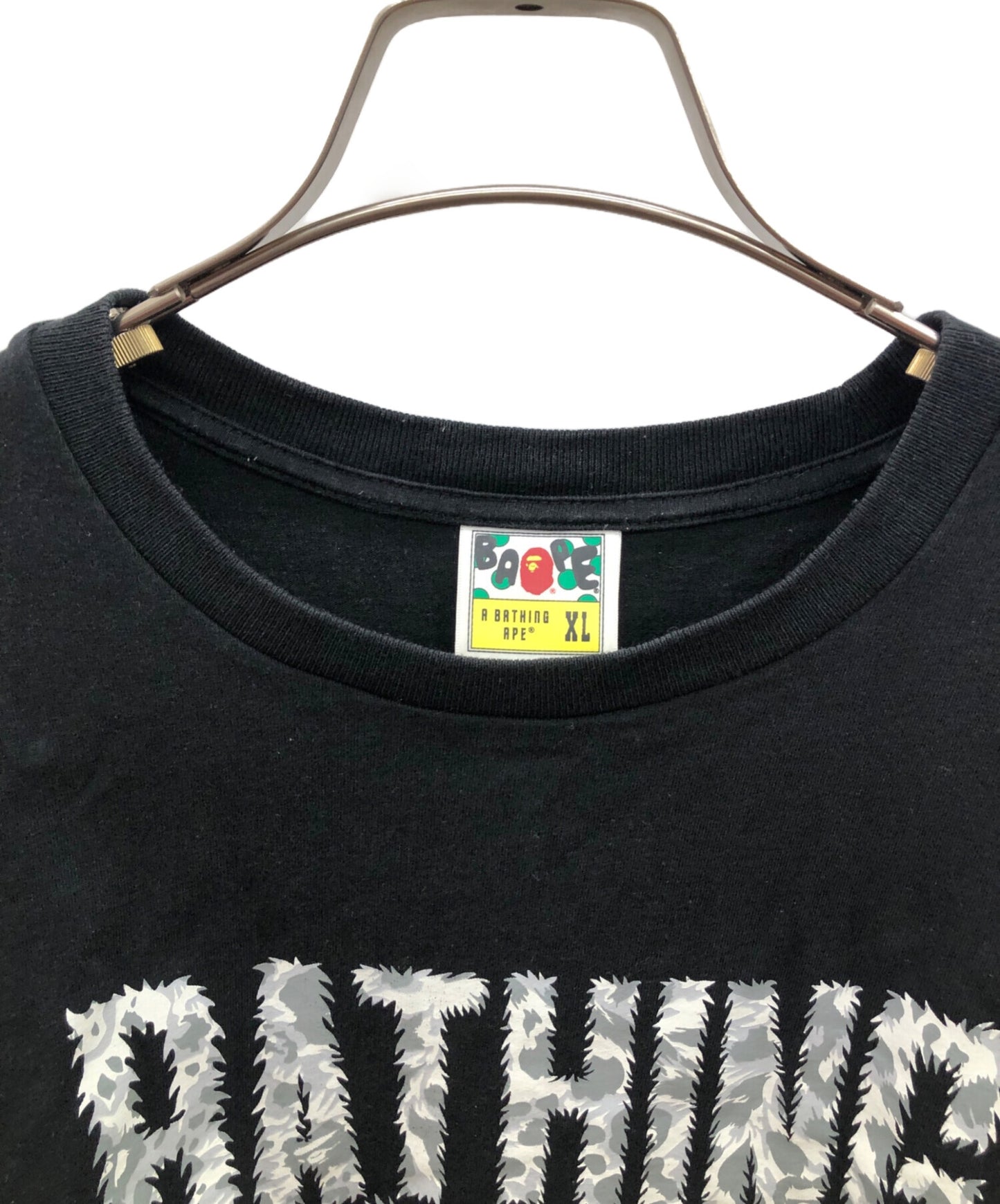 [Pre-owned] A BATHING APE Wild Leopard NYC Logo T-Shirt 001tel801040m
