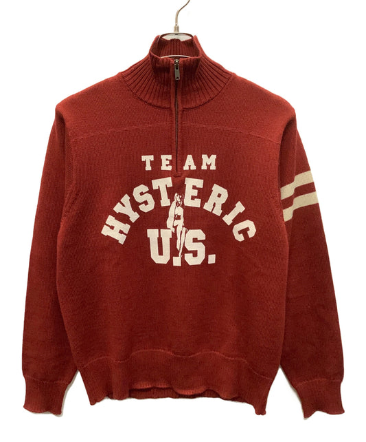 [Pre-owned] Hysteric Glamour half-zip knit 02243NS10
