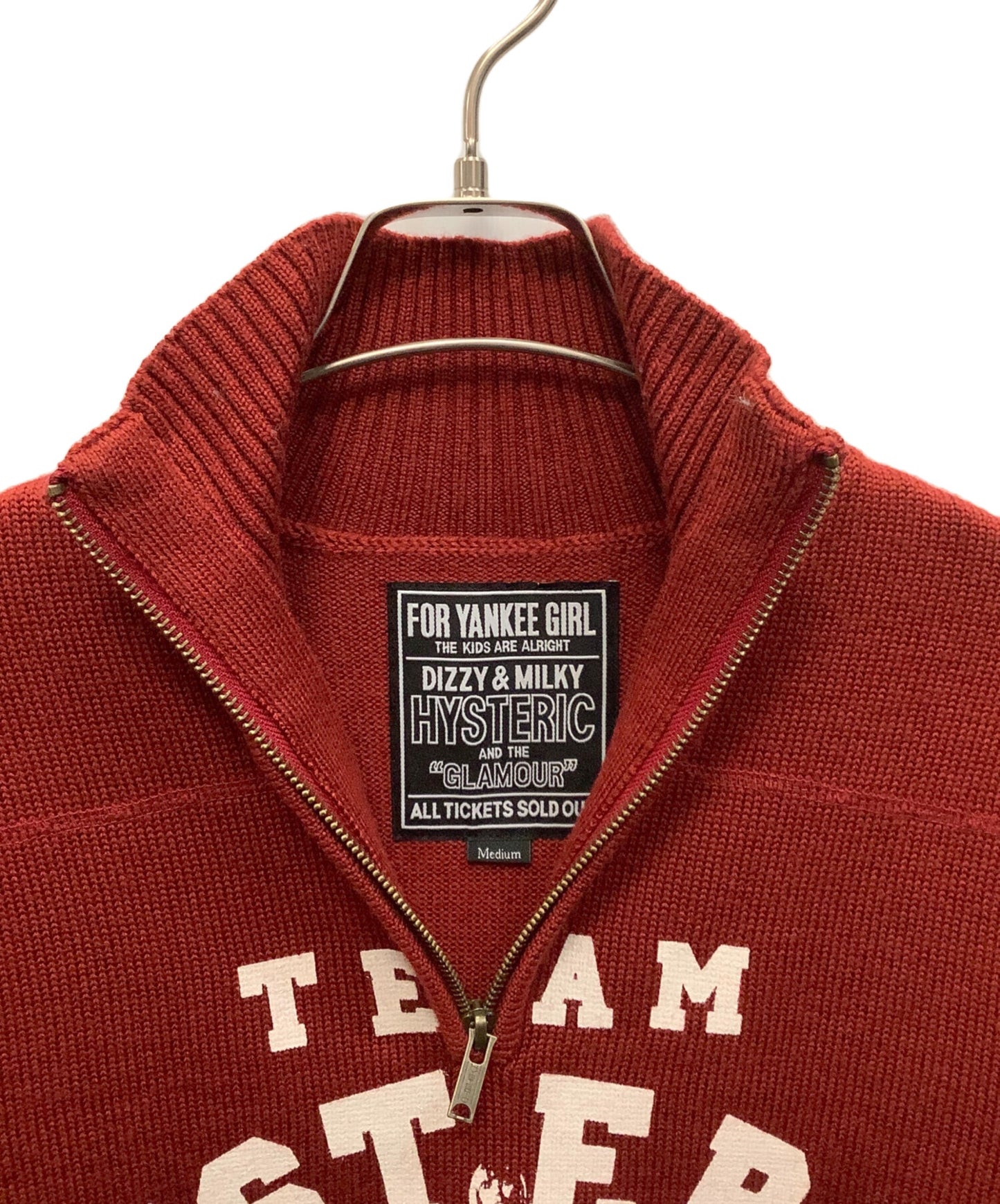 [Pre-owned] Hysteric Glamour half-zip knit 02243NS10