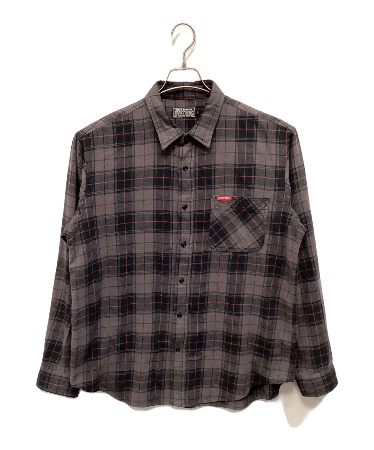 [Pre-owned] Hysteric Glamour napped viera checkered shag 02223AH01