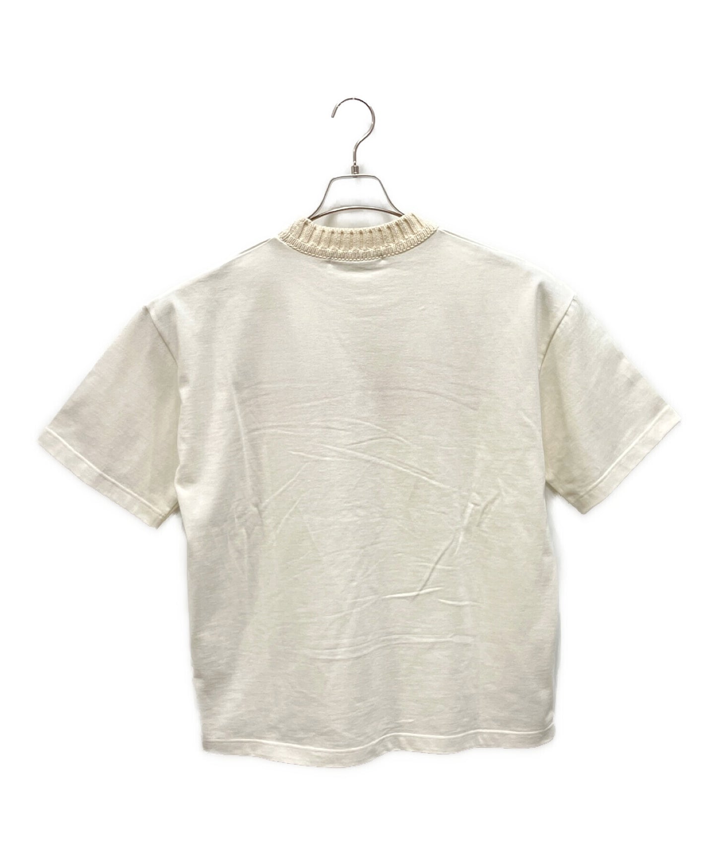 [Pre-owned] LOUIS VUITTON Logo Embroidery Knit Mock Neck T-Shirt RM221M NPL HMY01W