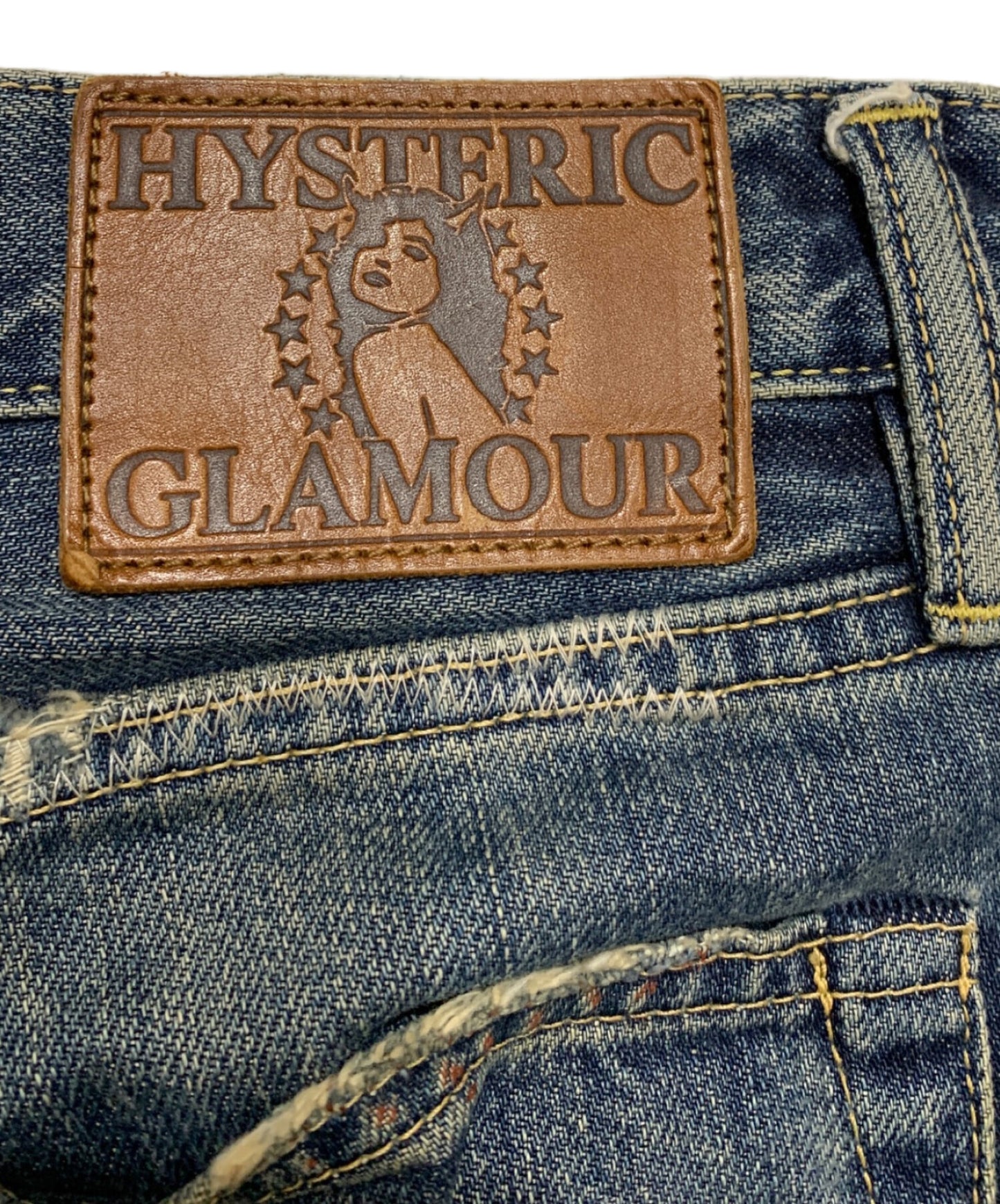 [Pre-owned] Hysteric Glamour Damaged denim pants 0242AP03