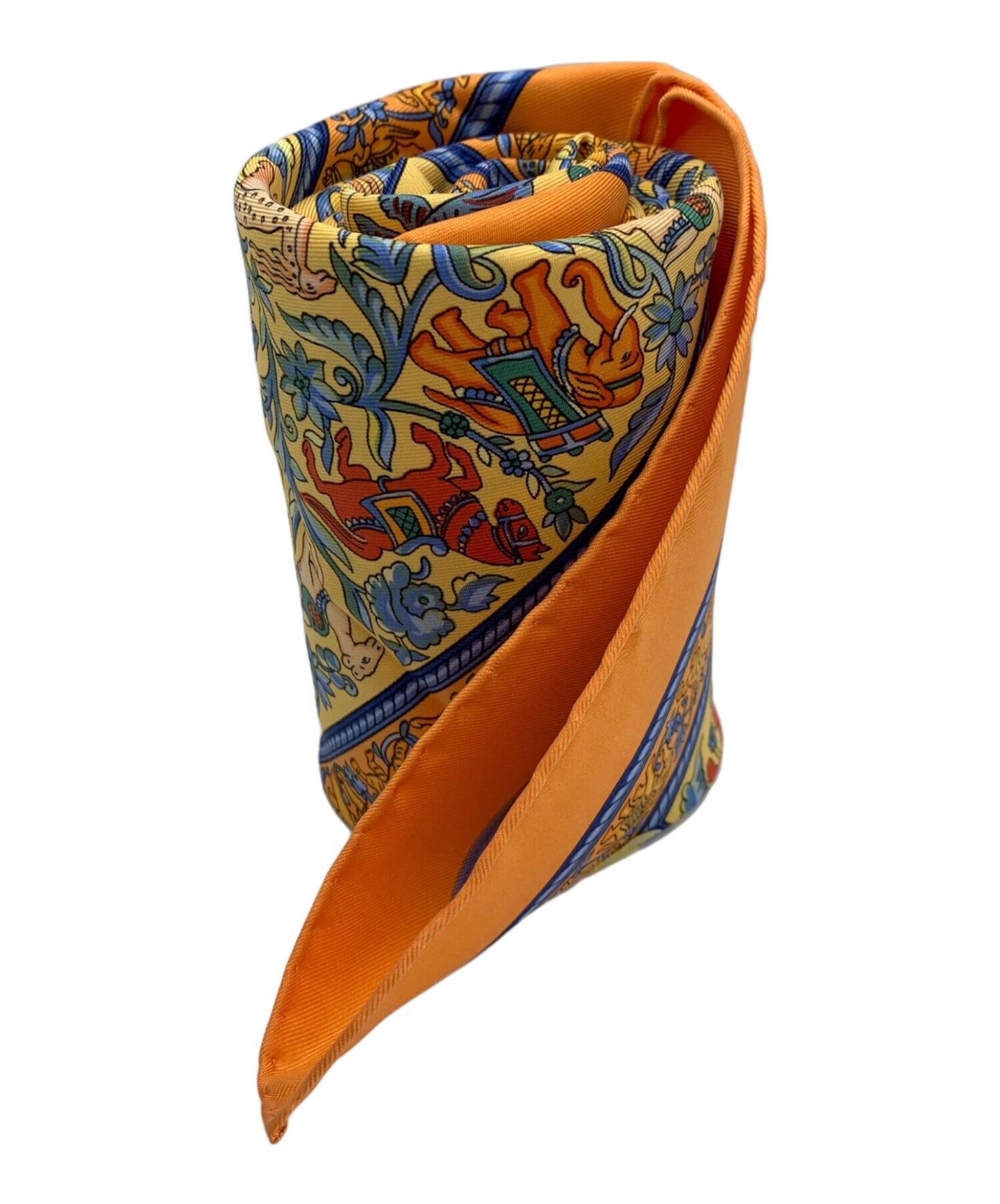 [Pre-owned] HERMES silk scarf