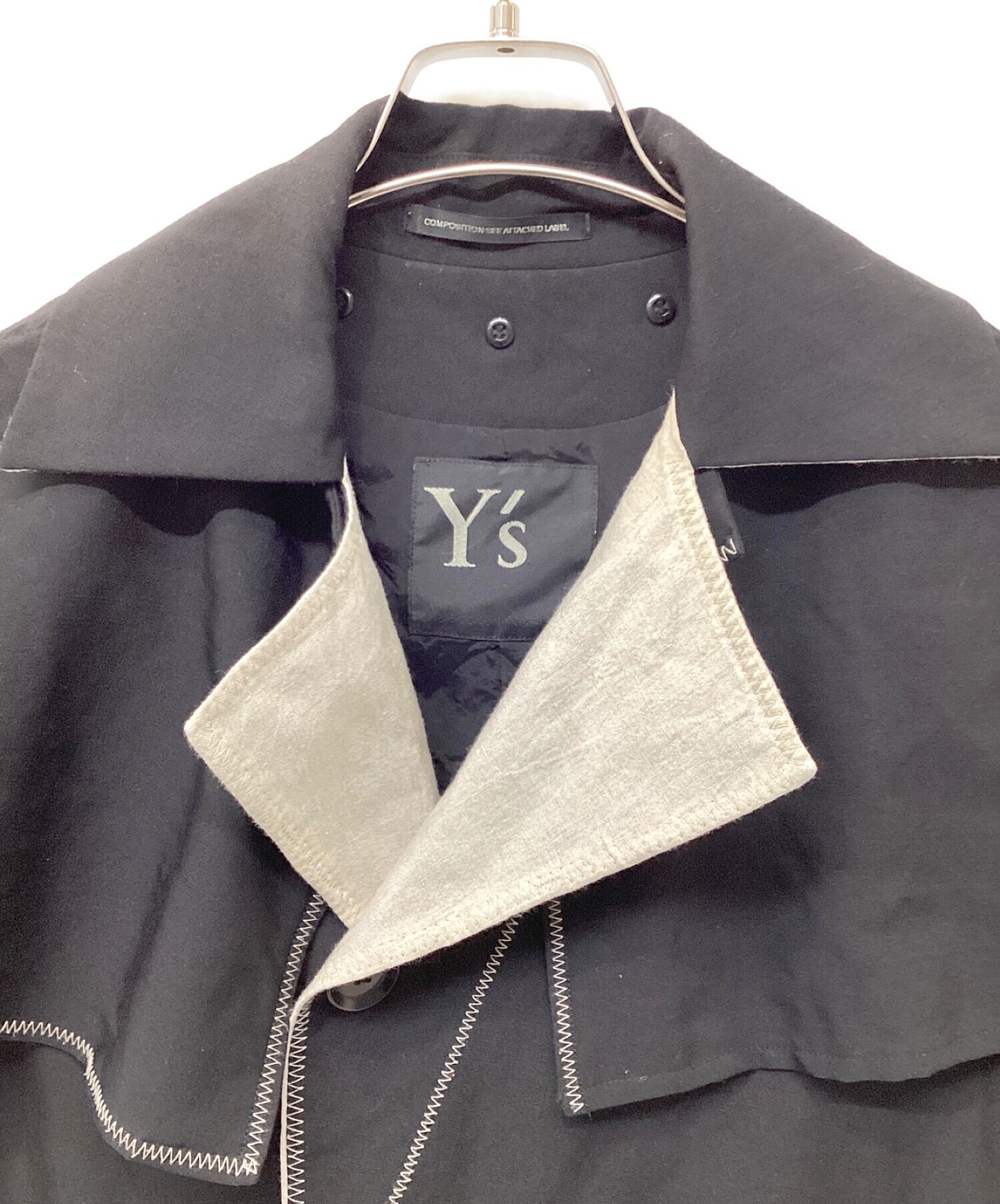 [Pre-owned] Y's Gabardine cape trench coat YI-C03-100