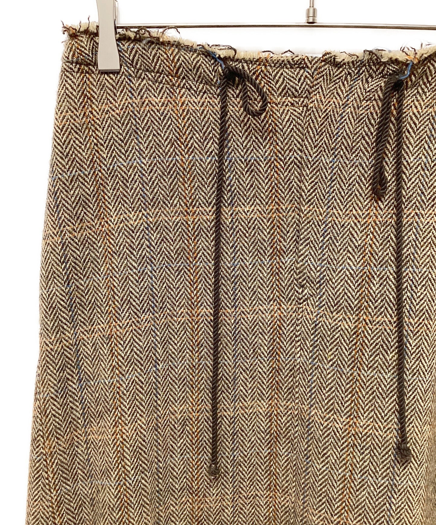 [Pre-owned] Y's WOOL BRITISH TWEED BACK DROP SKIRT YE-S15-109