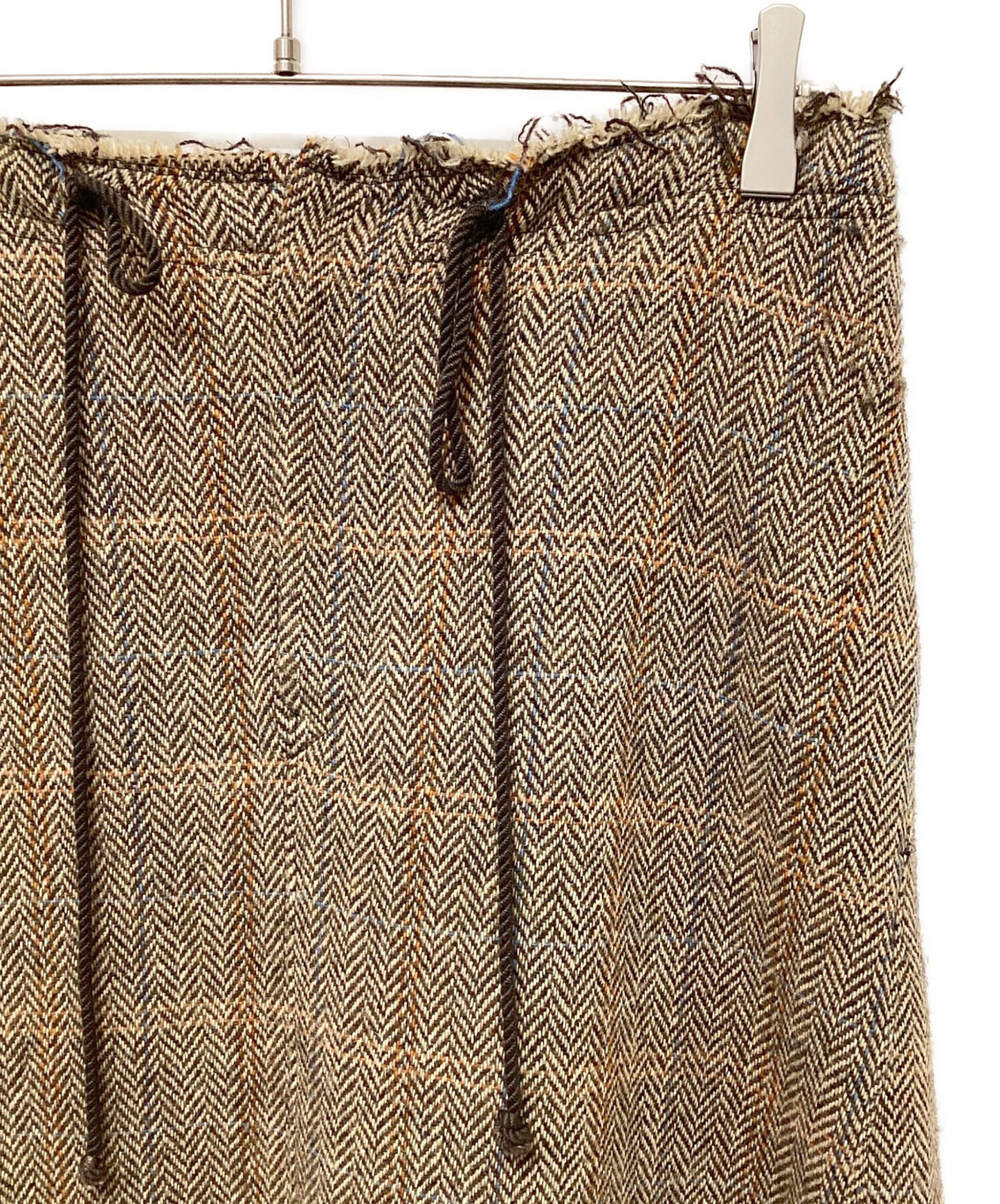 [Pre-owned] Y's WOOL BRITISH TWEED BACK DROP SKIRT YE-S15-109