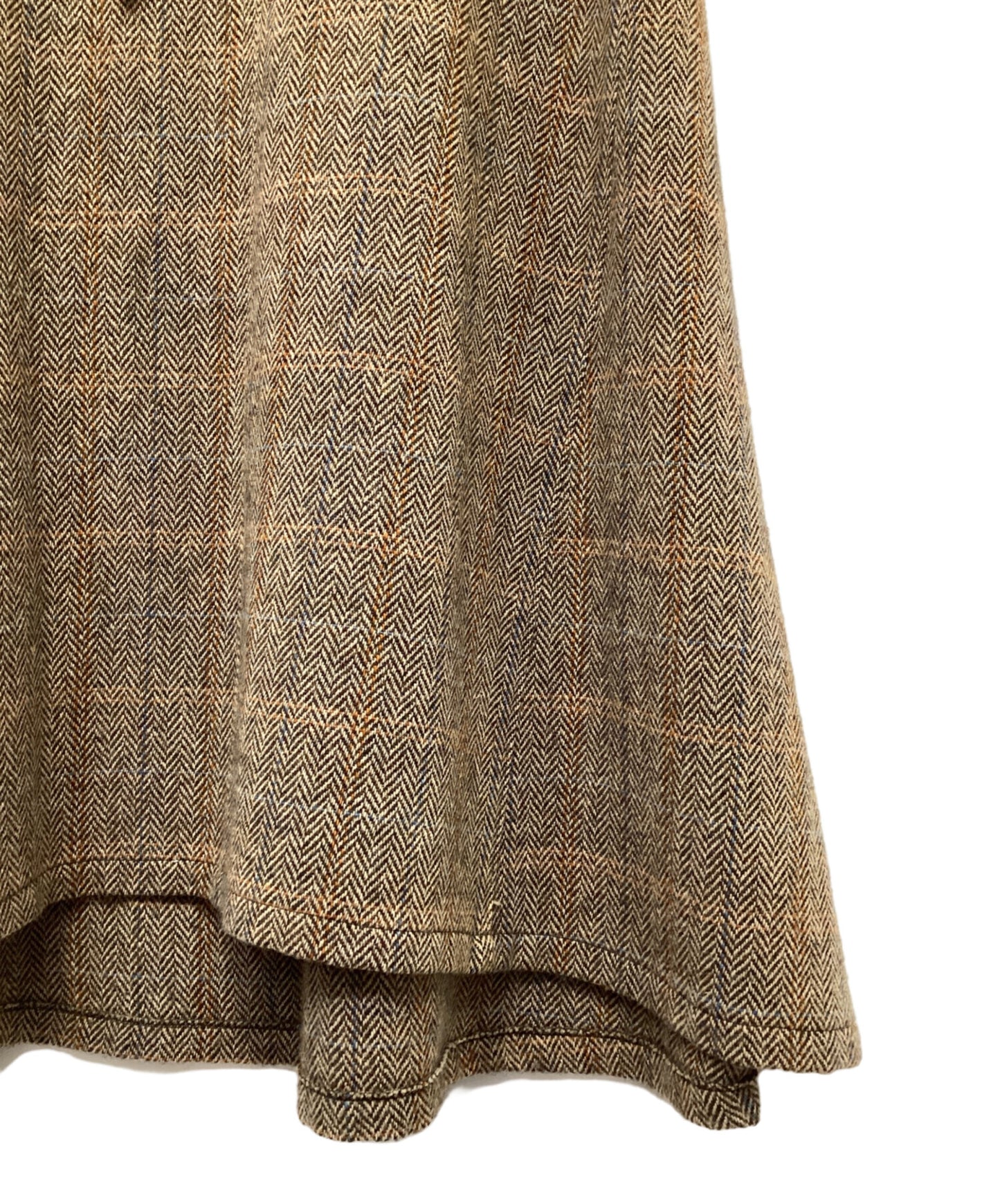 [Pre-owned] Y's WOOL BRITISH TWEED BACK DROP SKIRT YE-S15-109