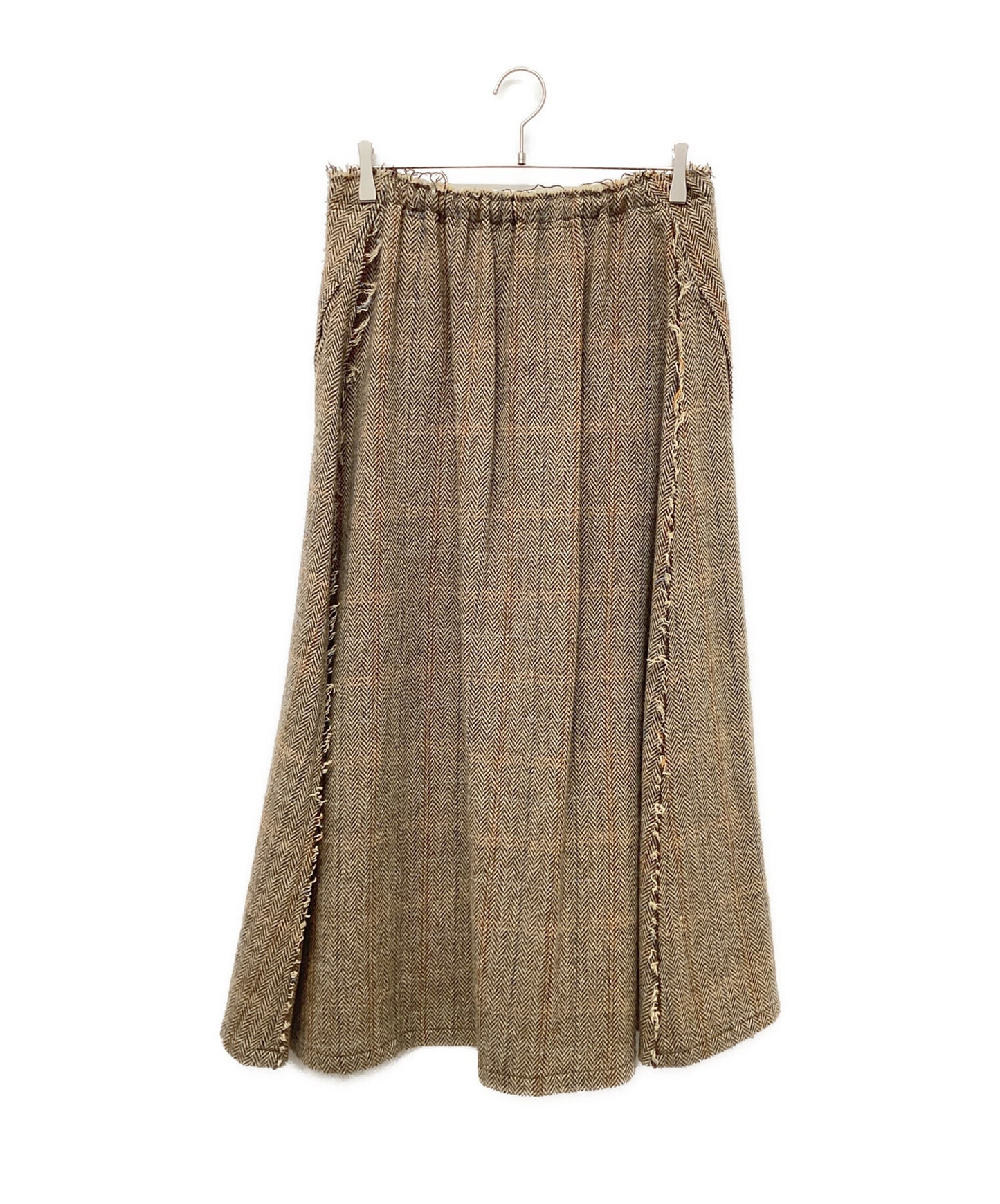 [Pre-owned] Y's WOOL BRITISH TWEED BACK DROP SKIRT YE-S15-109