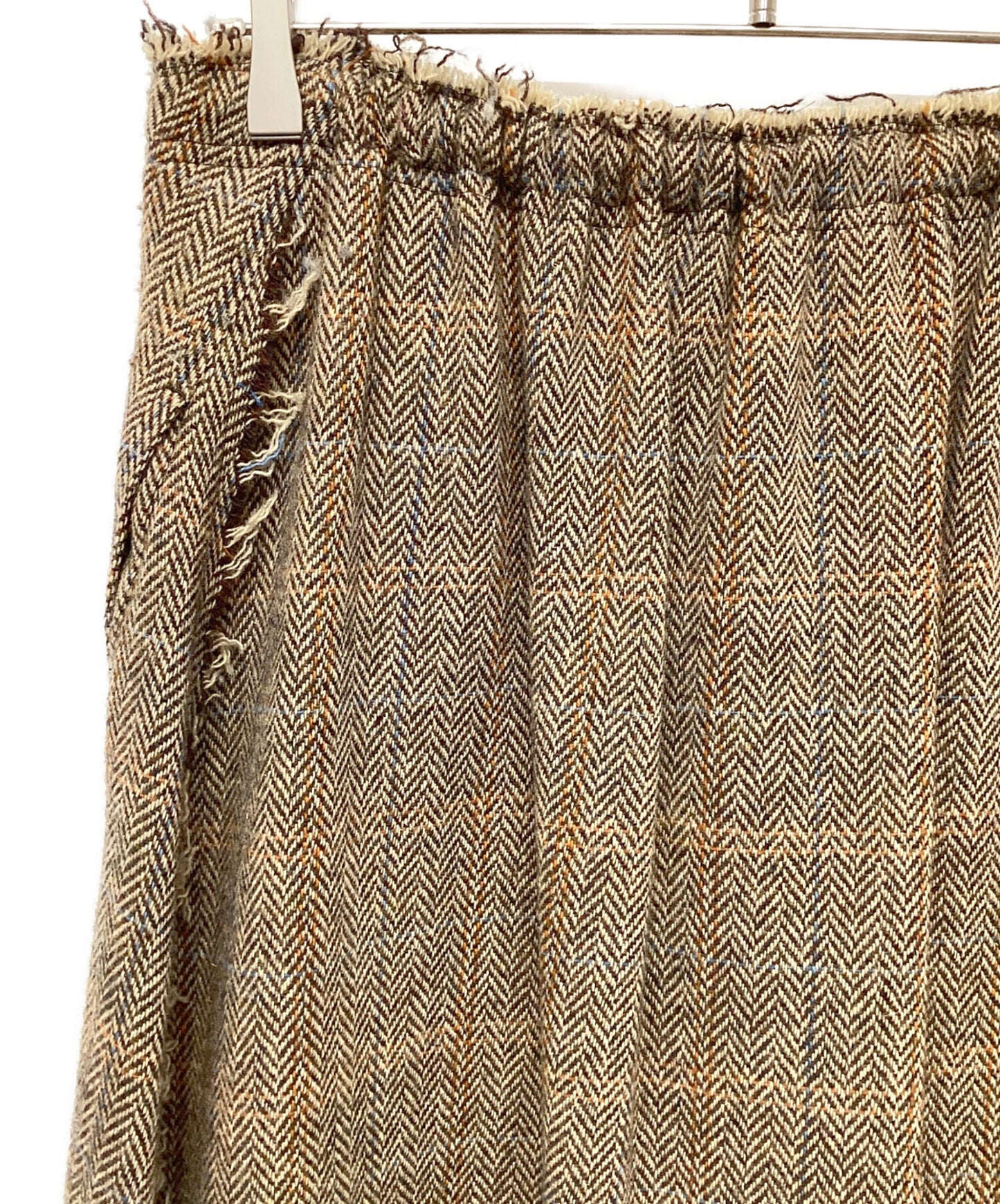 [Pre-owned] Y's WOOL BRITISH TWEED BACK DROP SKIRT YE-S15-109