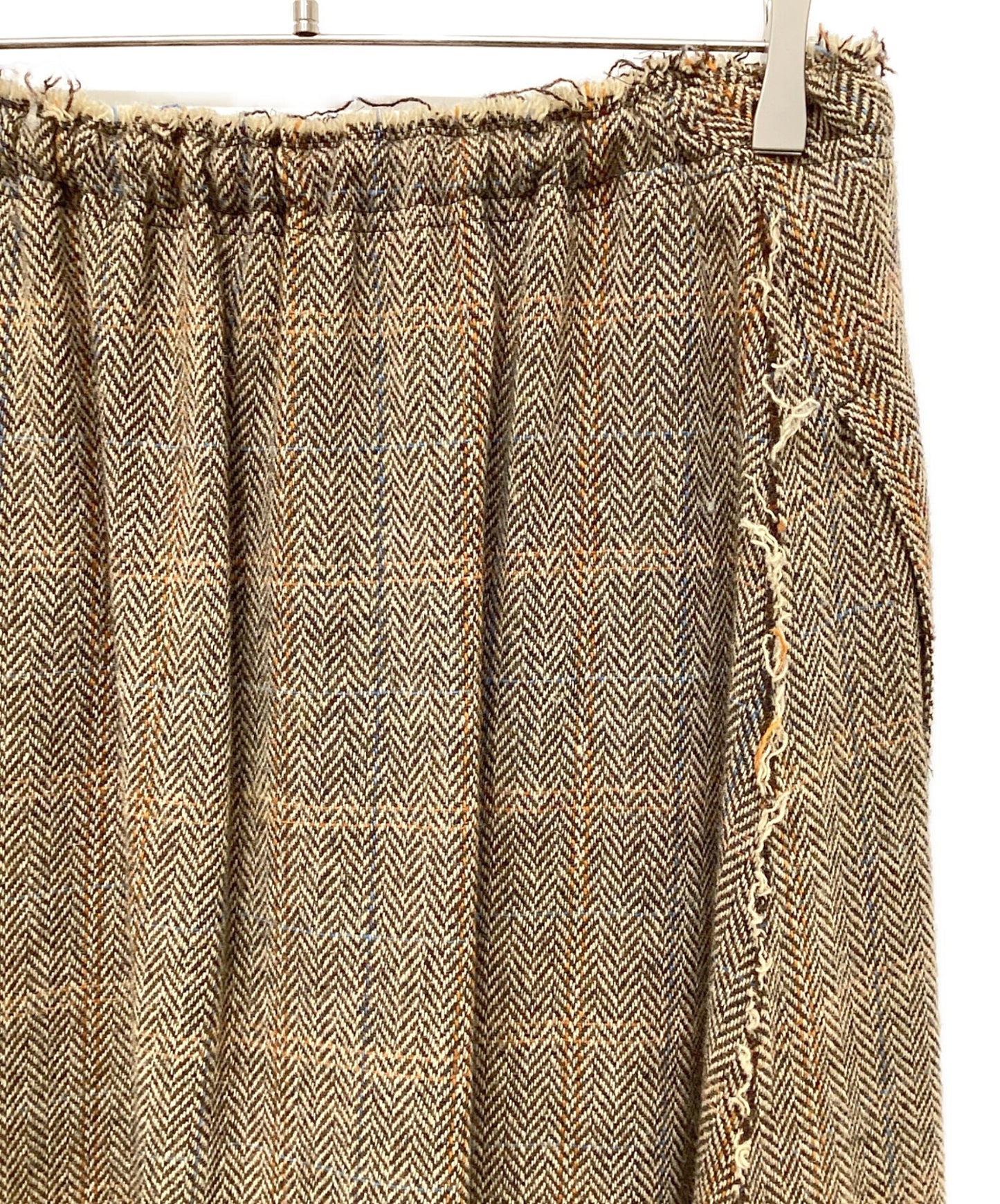 [Pre-owned] Y's WOOL BRITISH TWEED BACK DROP SKIRT YE-S15-109