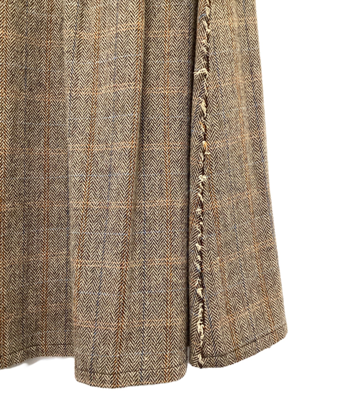 [Pre-owned] Y's WOOL BRITISH TWEED BACK DROP SKIRT YE-S15-109